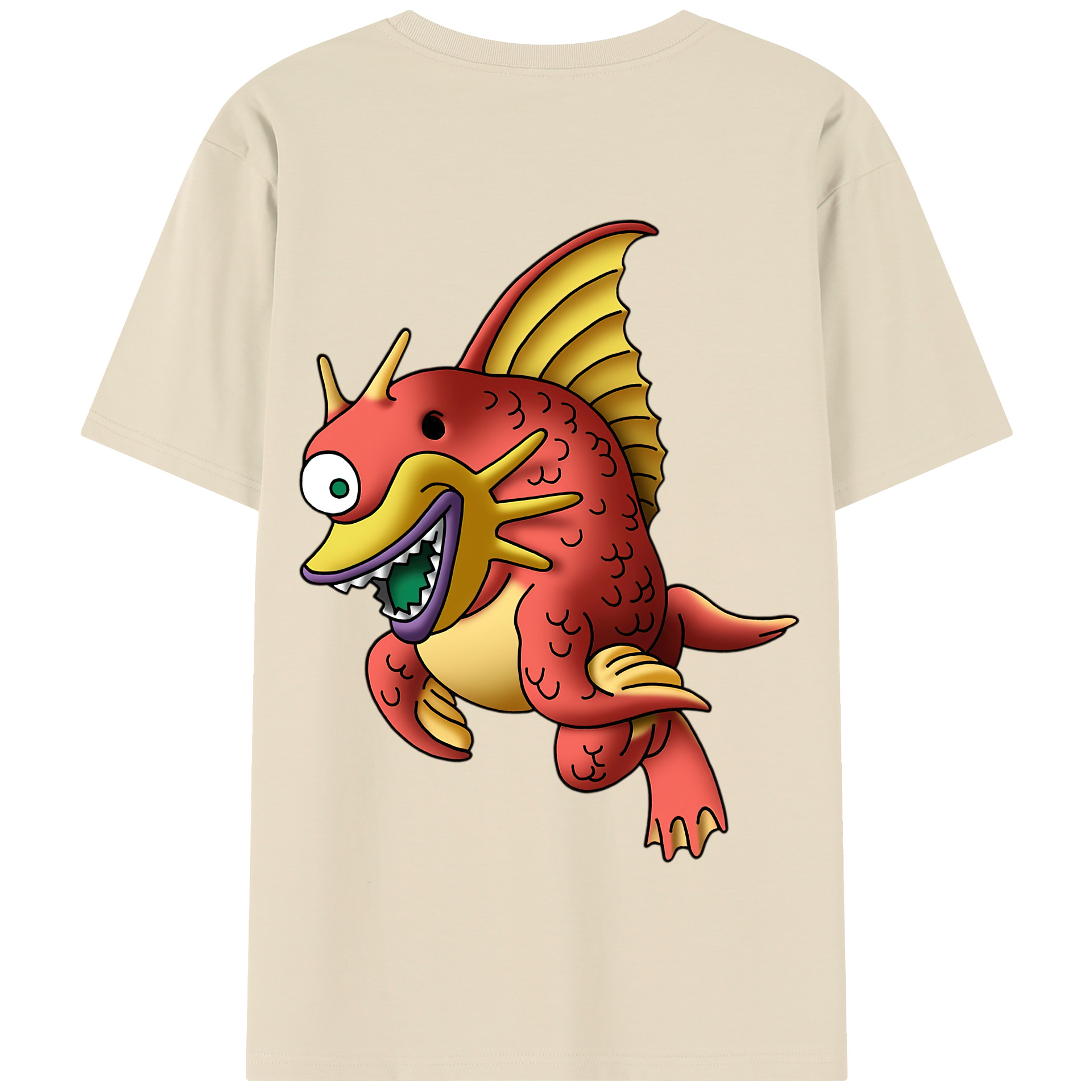 （画像用） ドラゴンクエスト Doragon Kuesuto Dragon Quest 綿100％半袖Tシャツ（背面プリント）