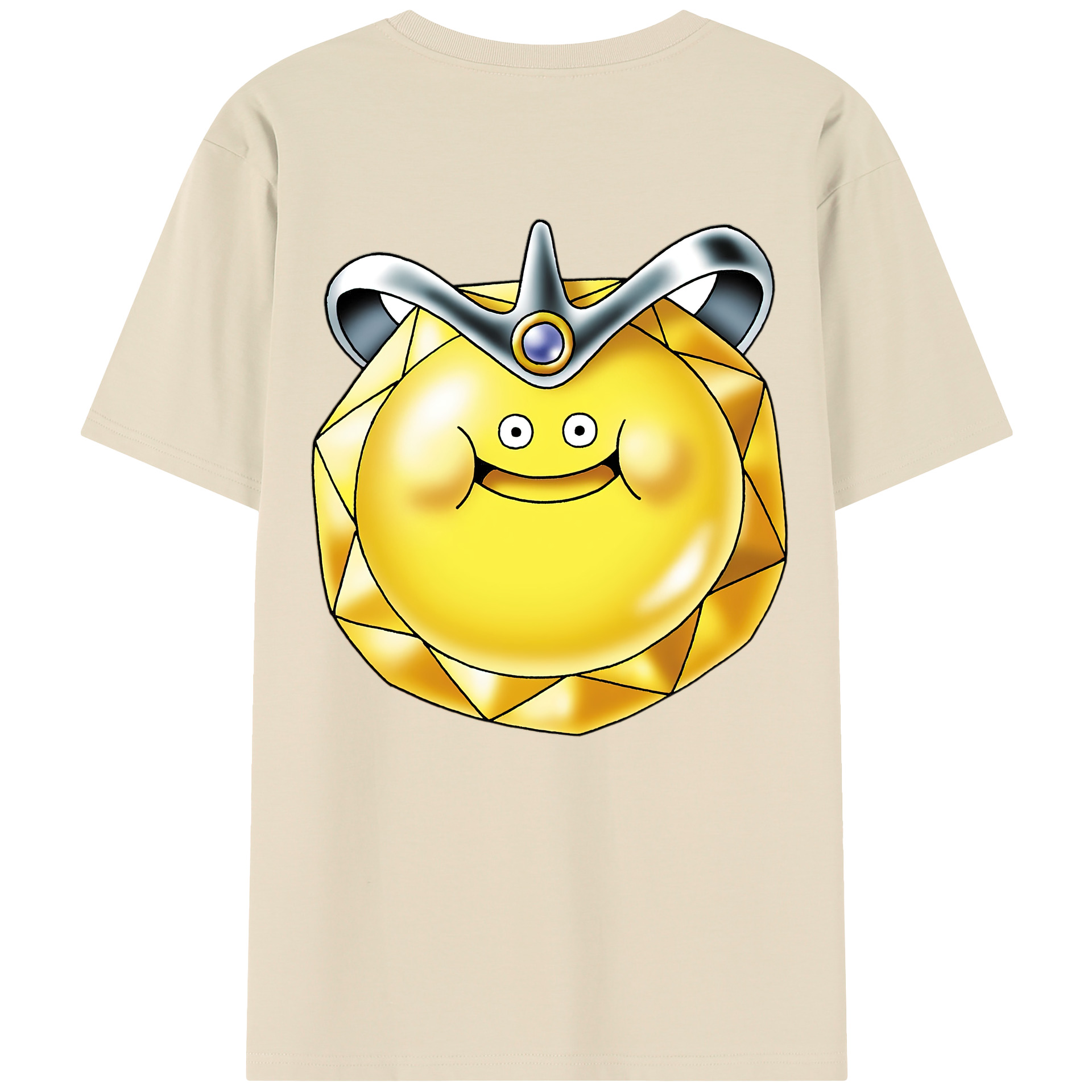 （画像用） ドラゴンクエスト Doragon Kuesuto Dragon Quest 綿100％半袖Tシャツ（背面プリント）