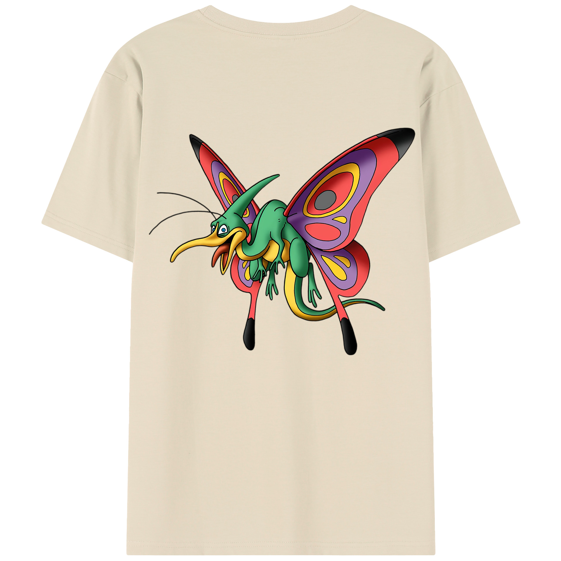 （画像用） ドラゴンクエスト Doragon Kuesuto Dragon Quest 綿100％半袖Tシャツ（背面プリント）