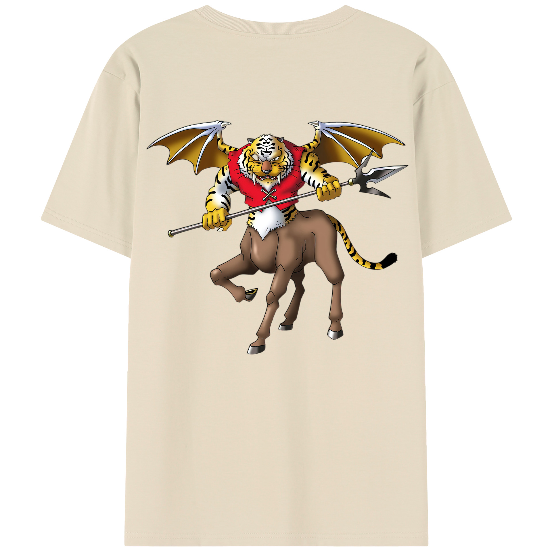 （画像用） ドラゴンクエスト Doragon Kuesuto Dragon Quest 綿100％半袖Tシャツ（背面プリント）