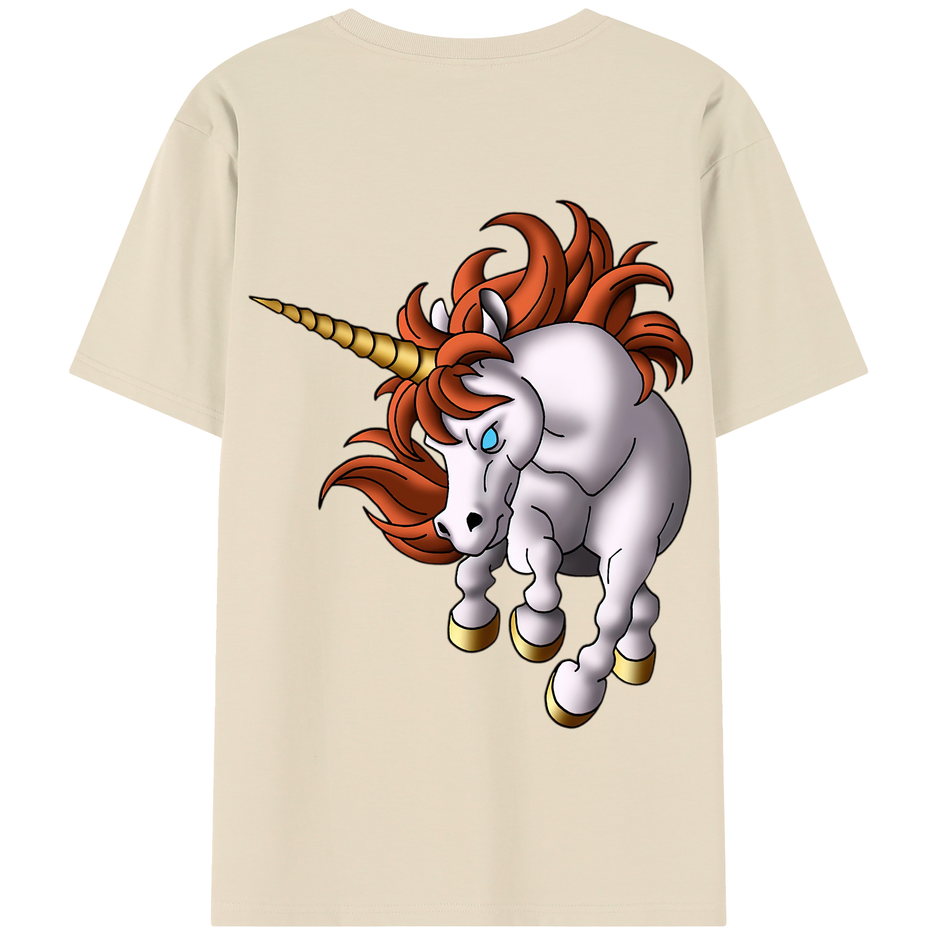 （画像用） ドラゴンクエスト Doragon Kuesuto Dragon Quest 綿100％半袖Tシャツ（背面プリント）