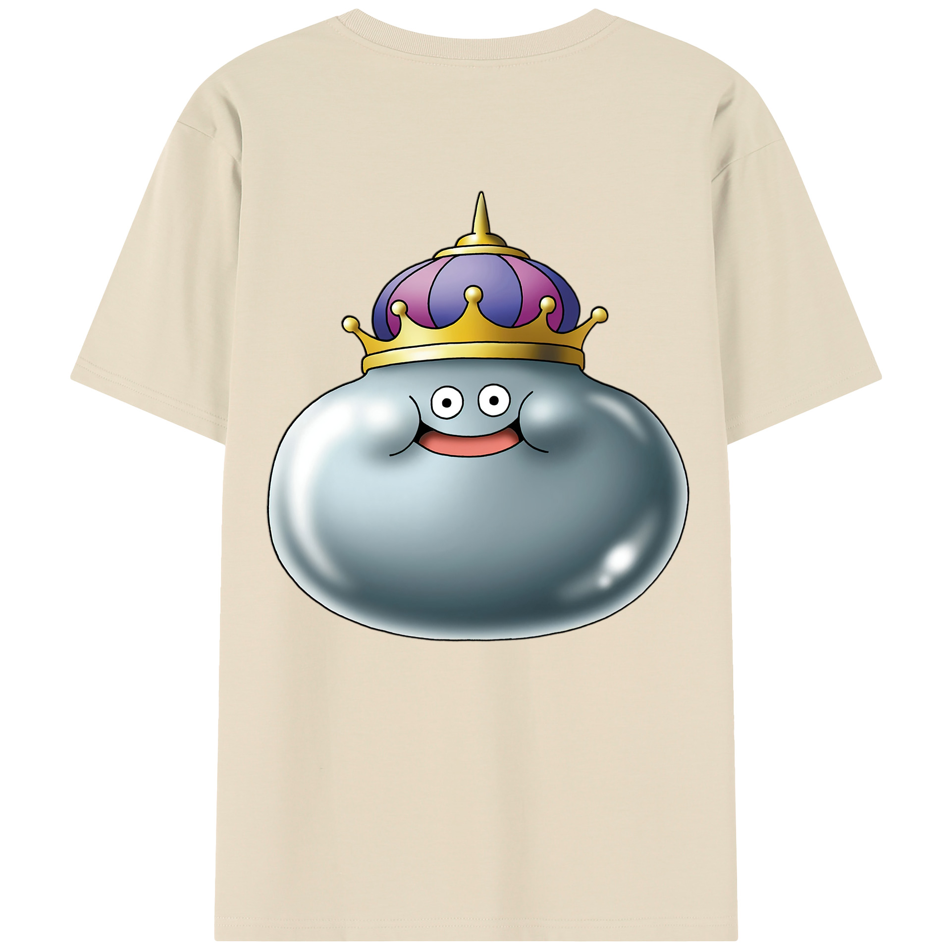 （画像用） ドラゴンクエスト Doragon Kuesuto Dragon Quest 綿100％半袖Tシャツ（背面プリント）