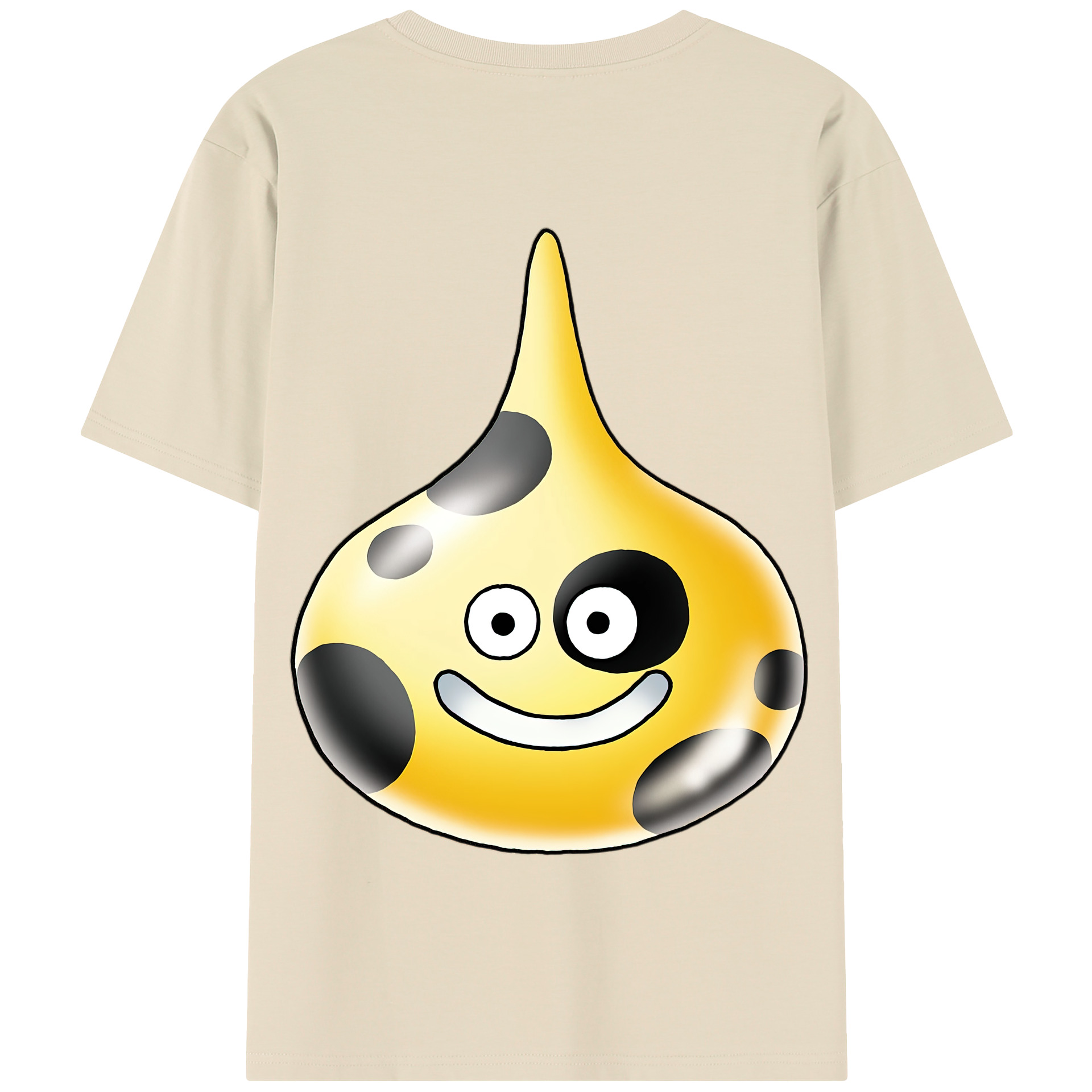 （画像用） ドラゴンクエスト Doragon Kuesuto Dragon Quest 綿100％半袖Tシャツ（背面プリント）