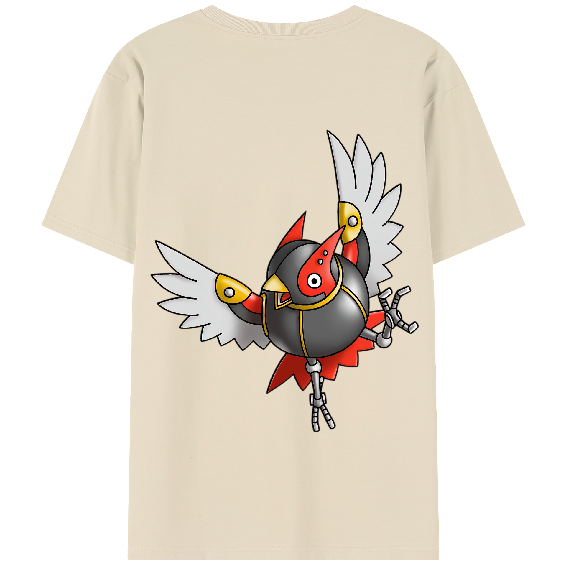 （画像用） ドラゴンクエスト Doragon Kuesuto Dragon Quest 綿100％半袖Tシャツ（背面プリント）