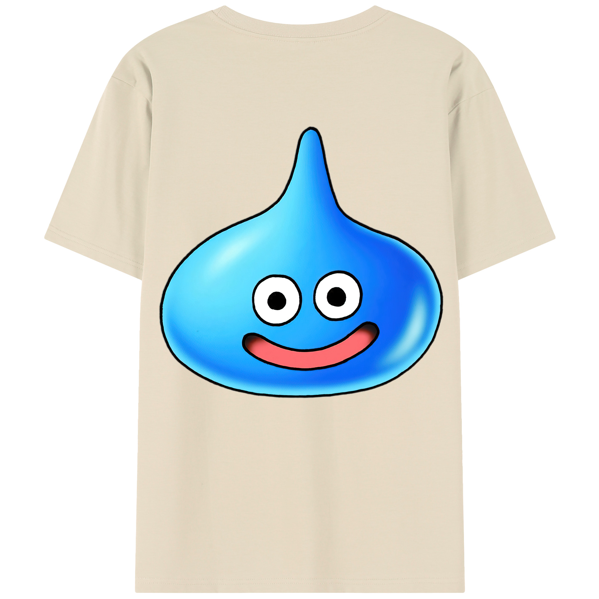 （画像用） ドラゴンクエスト Doragon Kuesuto Dragon Quest 綿100％半袖Tシャツ（背面プリント）