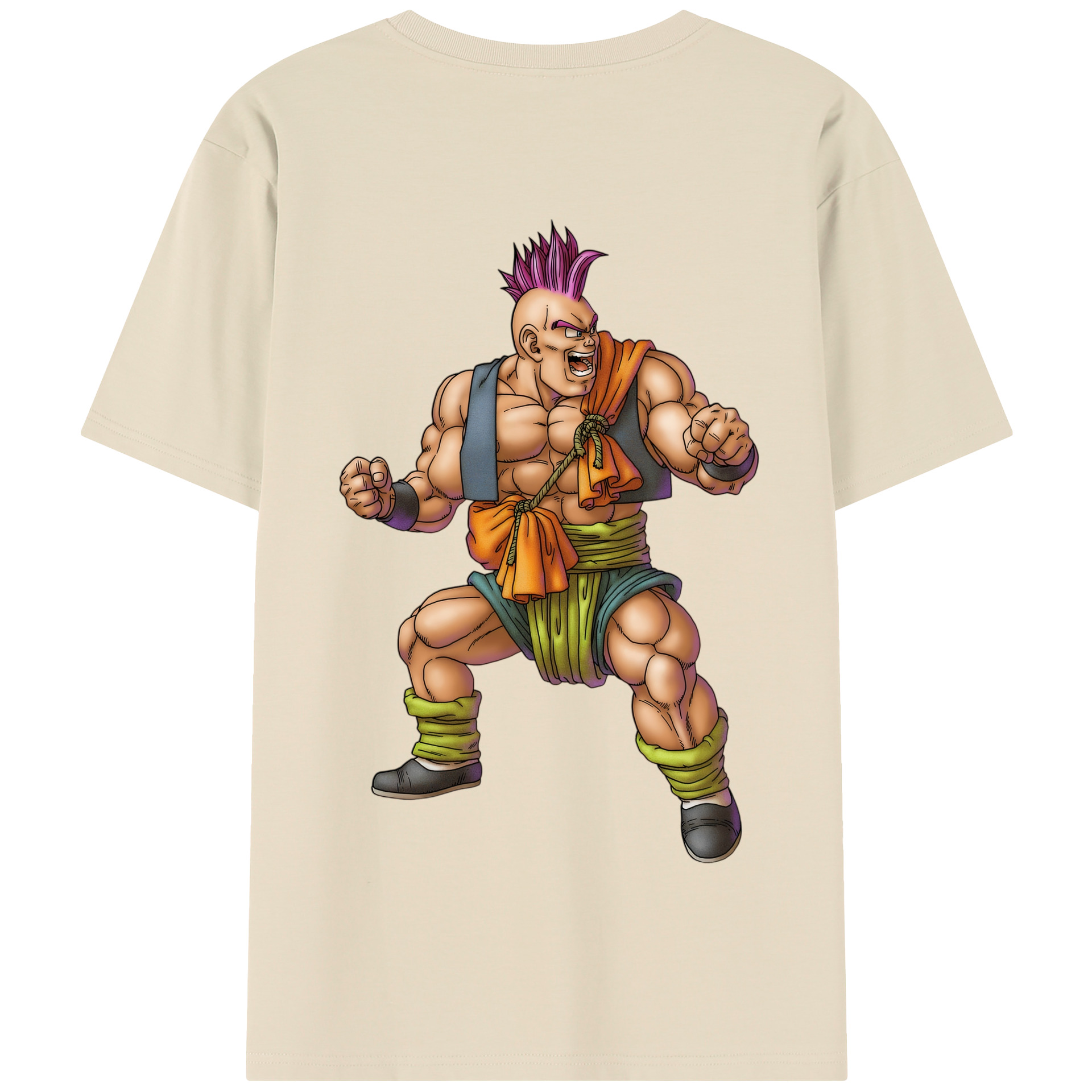 （画像用） ドラゴンクエスト Doragon Kuesuto Dragon Quest 綿100％半袖Tシャツ（背面プリント）