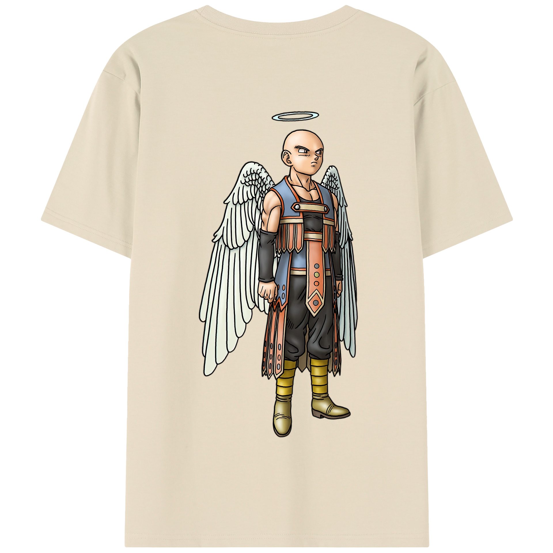 （画像用） ドラゴンクエスト Doragon Kuesuto Dragon Quest 綿100％半袖Tシャツ（背面プリント）