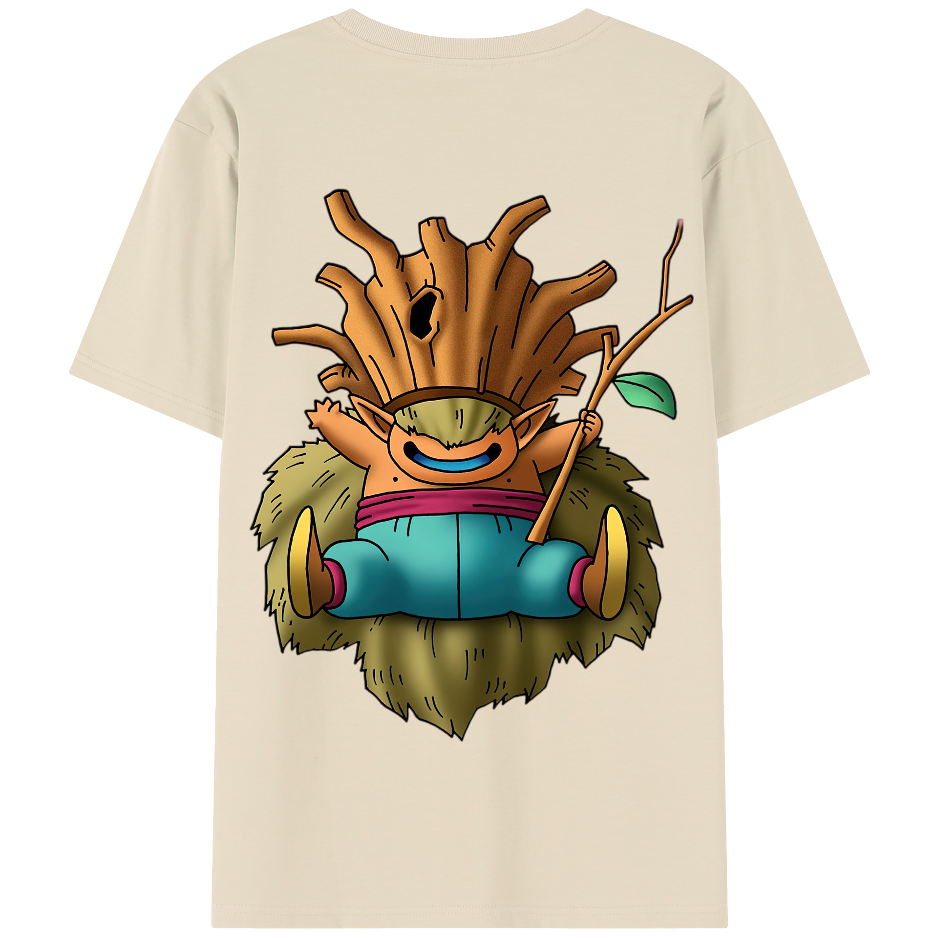 （画像用） ドラゴンクエスト Doragon Kuesuto Dragon Quest 綿100％半袖Tシャツ（背面プリント）
