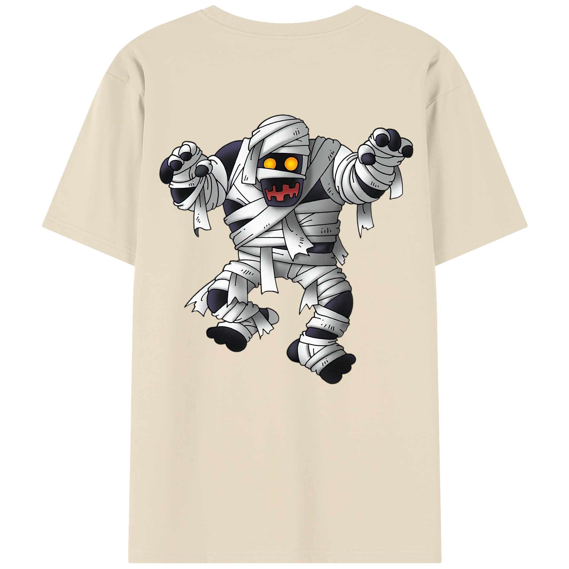 （画像用） ドラゴンクエスト Doragon Kuesuto Dragon Quest 綿100％半袖Tシャツ（背面プリント）