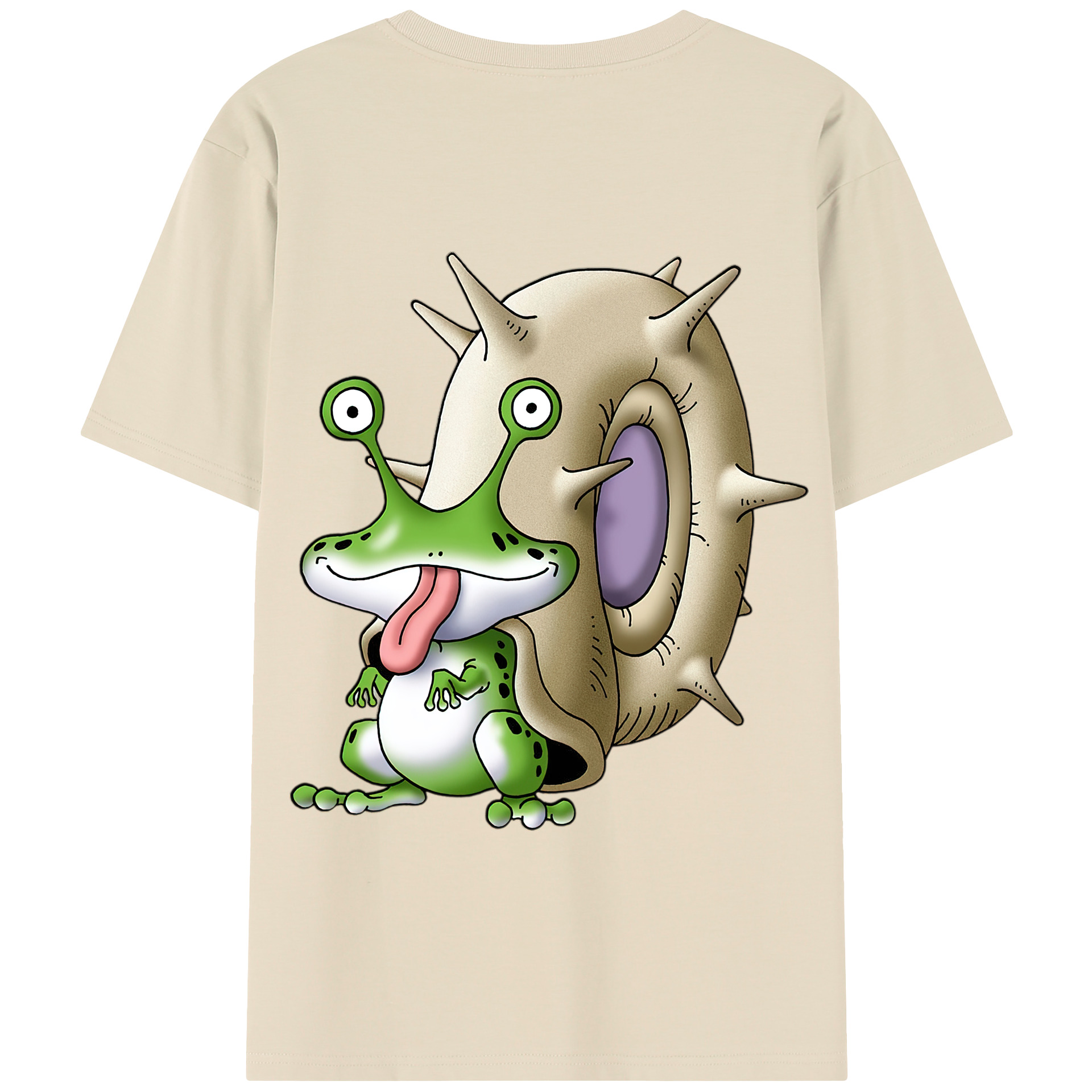（画像用） ドラゴンクエスト Doragon Kuesuto Dragon Quest 綿100％半袖Tシャツ（背面プリント）