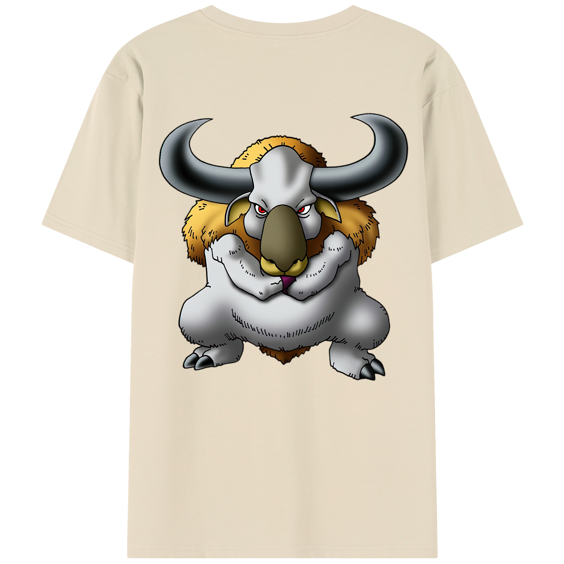（画像用） ドラゴンクエスト Doragon Kuesuto Dragon Quest 綿100％半袖Tシャツ（背面プリント）