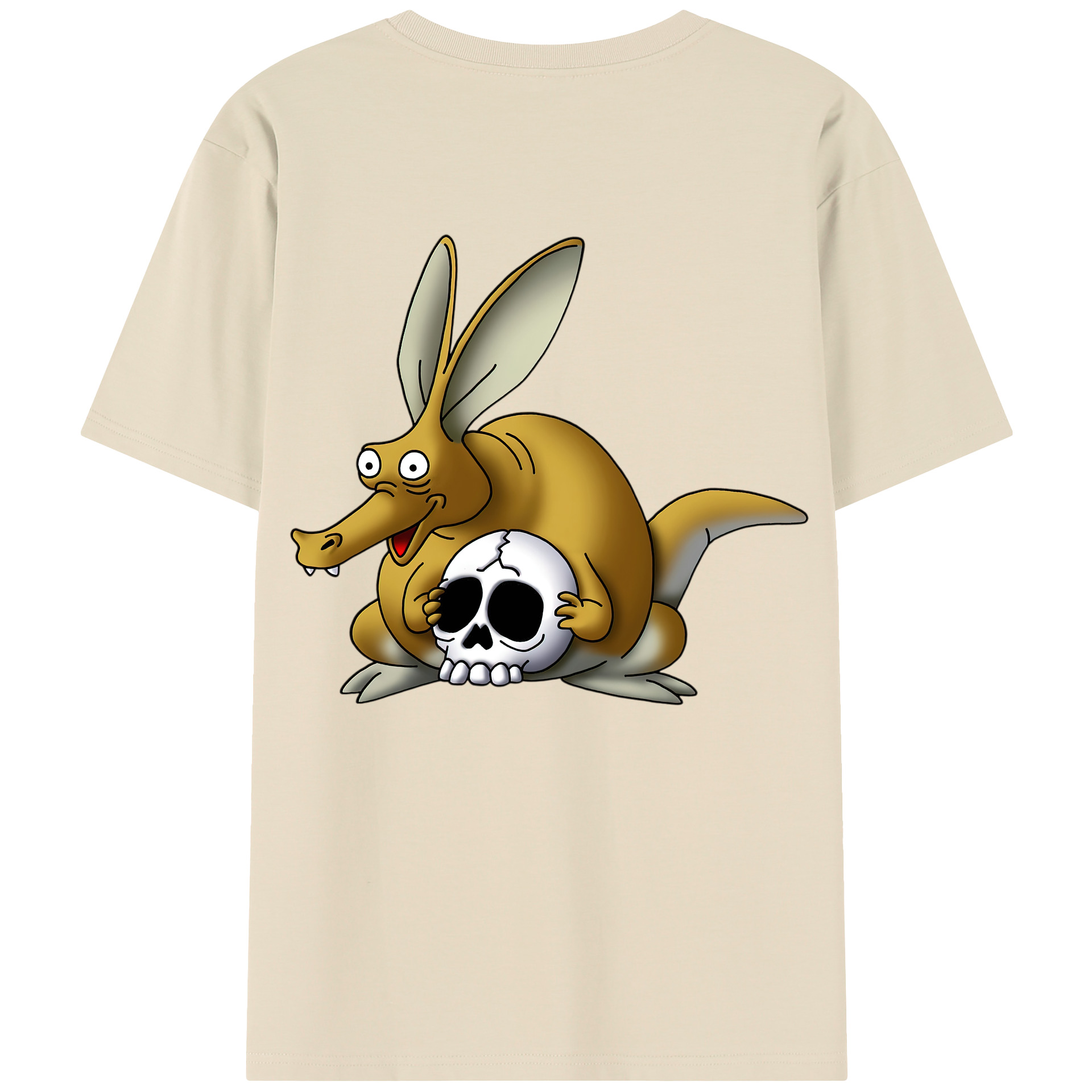 （画像用） ドラゴンクエスト Doragon Kuesuto Dragon Quest 綿100％半袖Tシャツ（背面プリント）