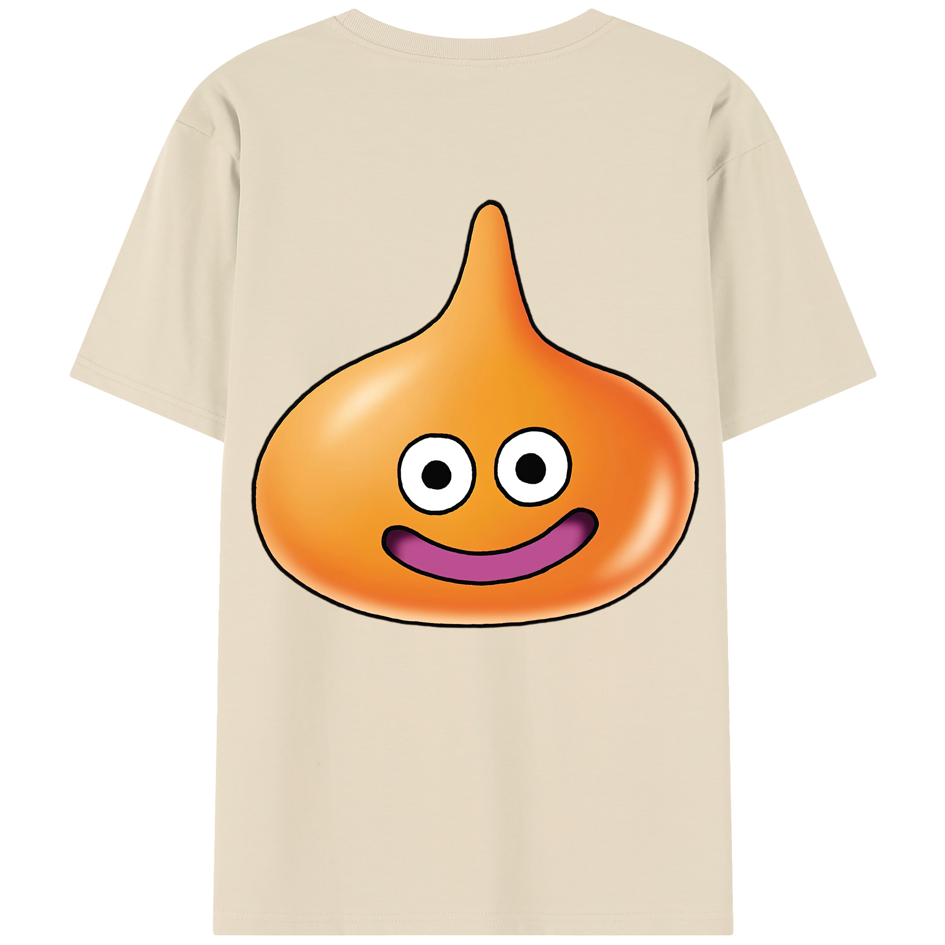 （画像用） ドラゴンクエスト Doragon Kuesuto Dragon Quest 綿100％半袖Tシャツ（背面プリント）