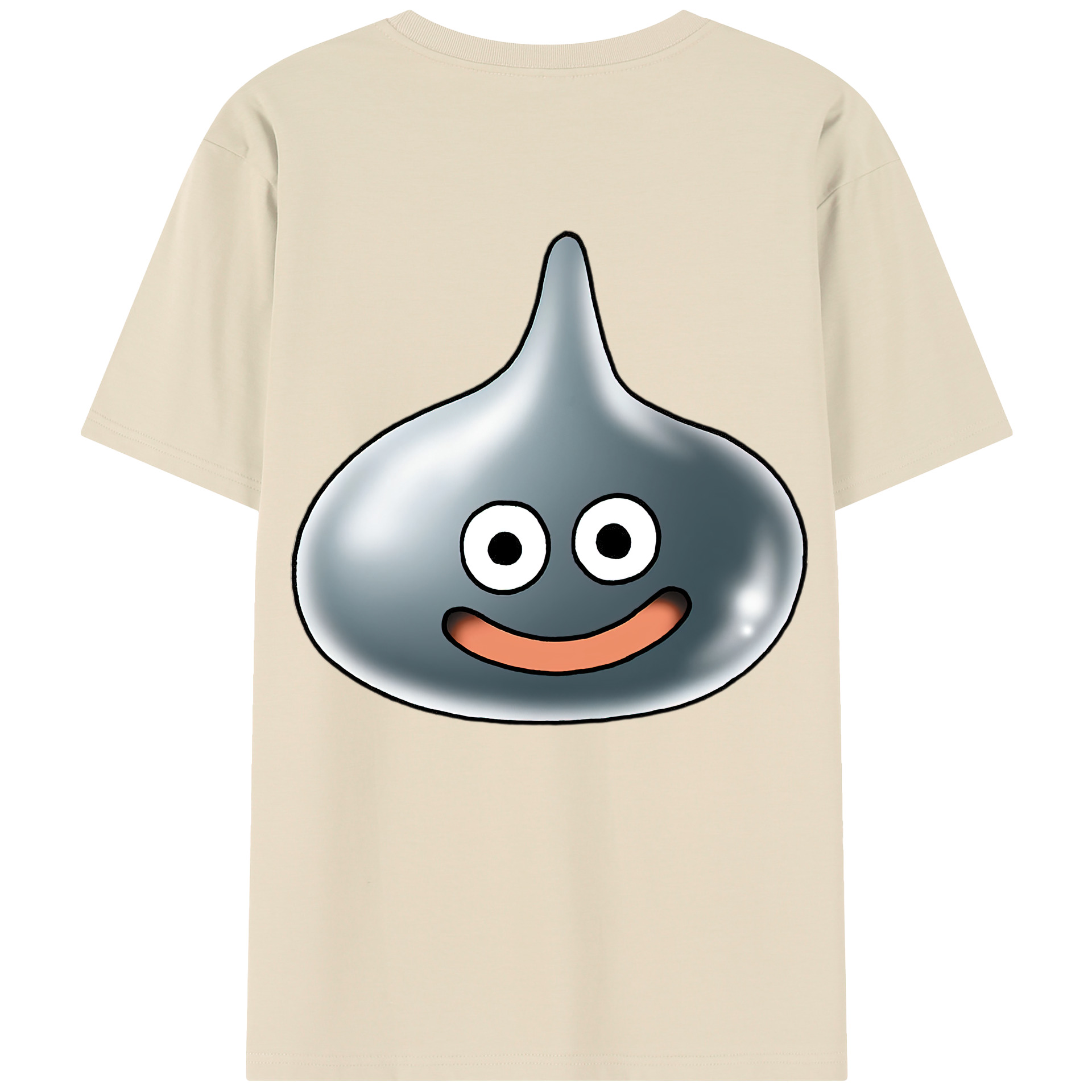 （画像用） ドラゴンクエスト Doragon Kuesuto Dragon Quest 綿100％半袖Tシャツ（背面プリント）