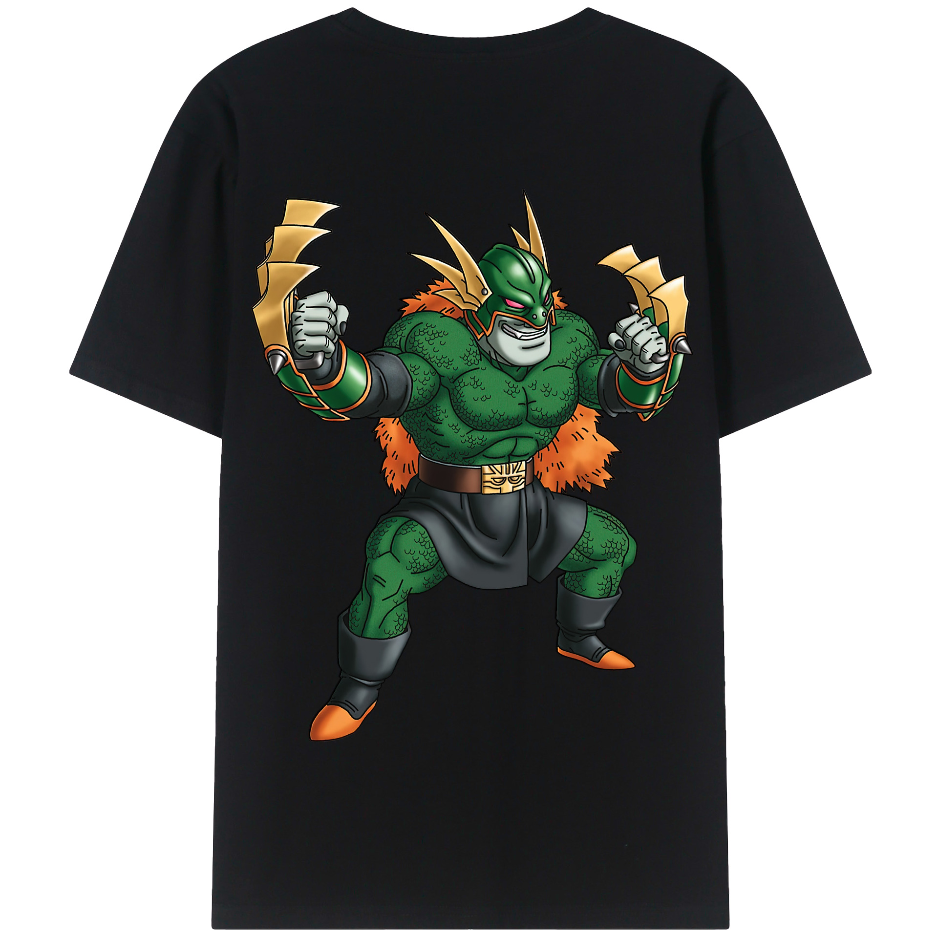 （画像用） ドラゴンクエスト Doragon Kuesuto Dragon Quest 綿100％半袖Tシャツ（背面プリント）