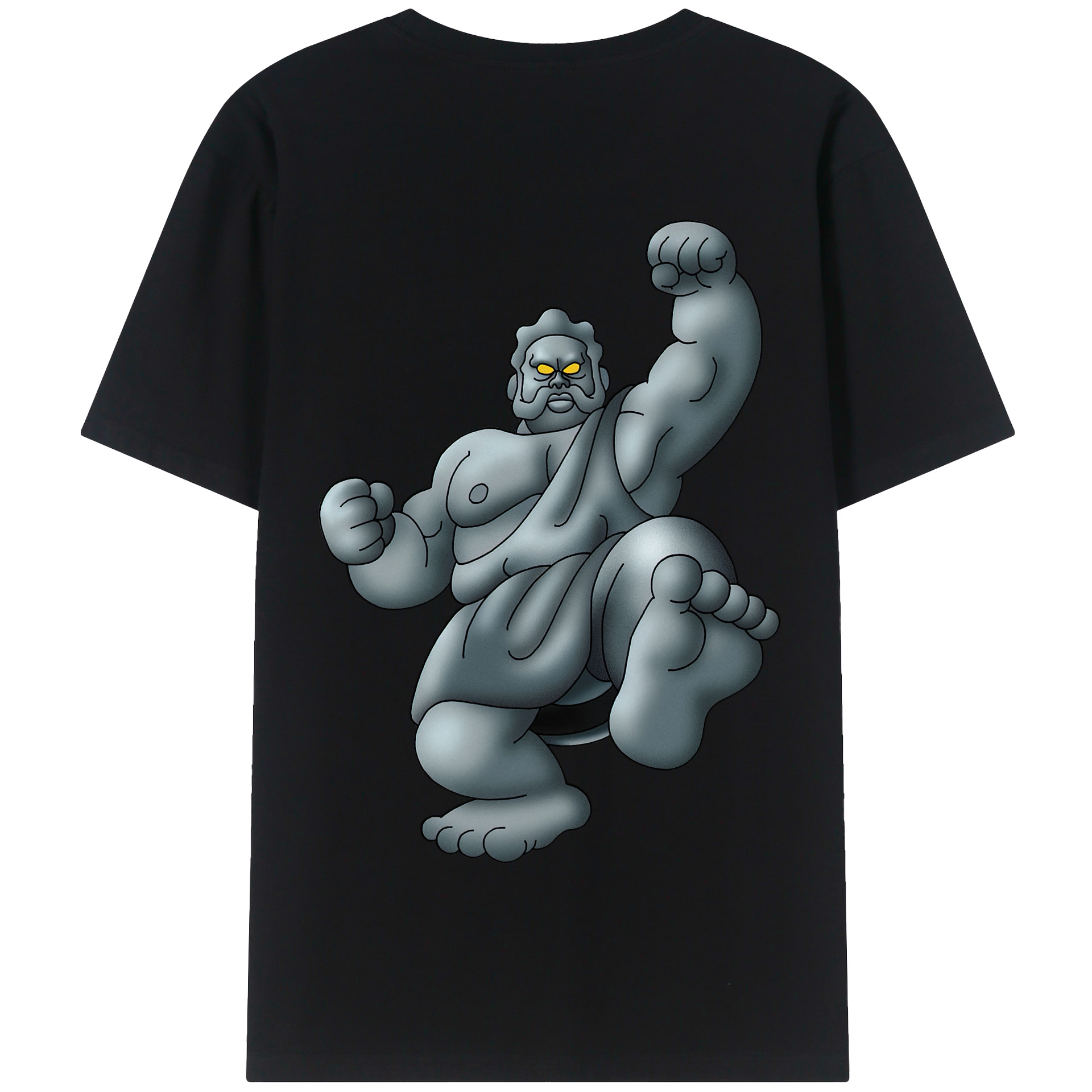 （画像用） ドラゴンクエスト Doragon Kuesuto Dragon Quest 綿100％半袖Tシャツ（背面プリント）