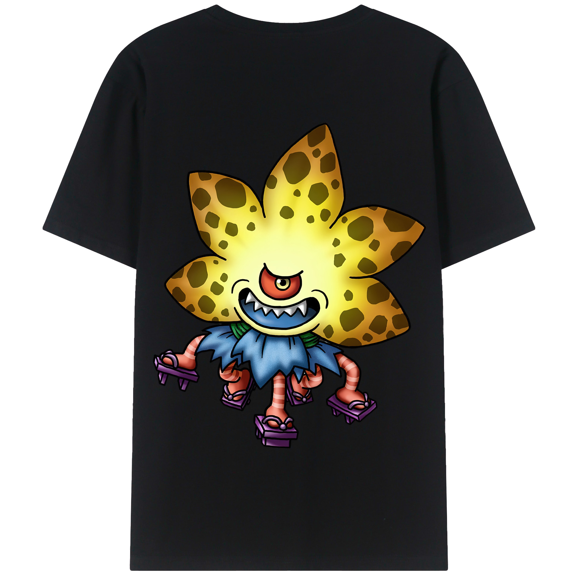 （画像用） ドラゴンクエスト Doragon Kuesuto Dragon Quest 綿100％半袖Tシャツ（背面プリント）
