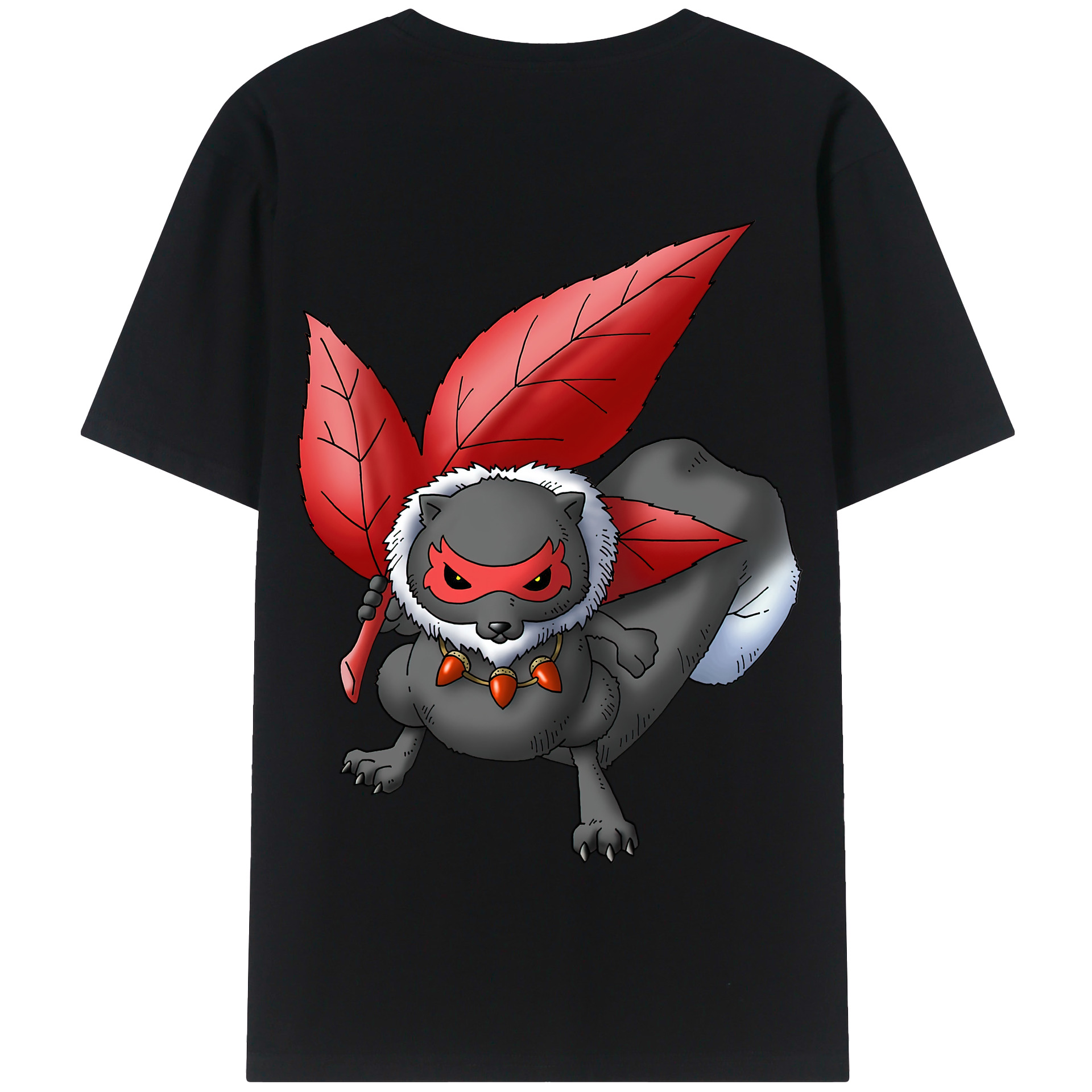 （画像用） ドラゴンクエスト Doragon Kuesuto Dragon Quest 綿100％半袖Tシャツ（背面プリント）