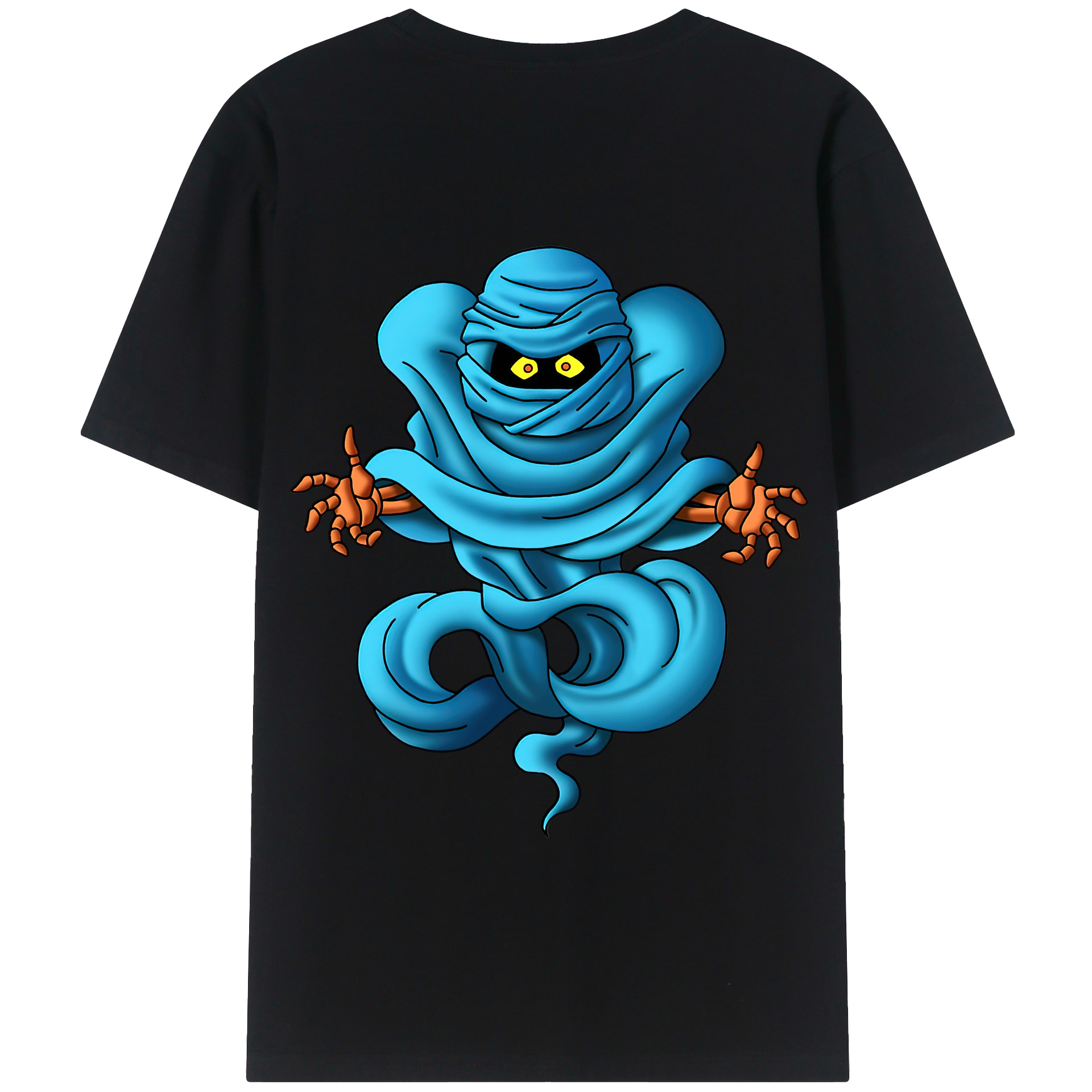 （画像用） ドラゴンクエスト Doragon Kuesuto Dragon Quest 綿100％半袖Tシャツ（背面プリント）