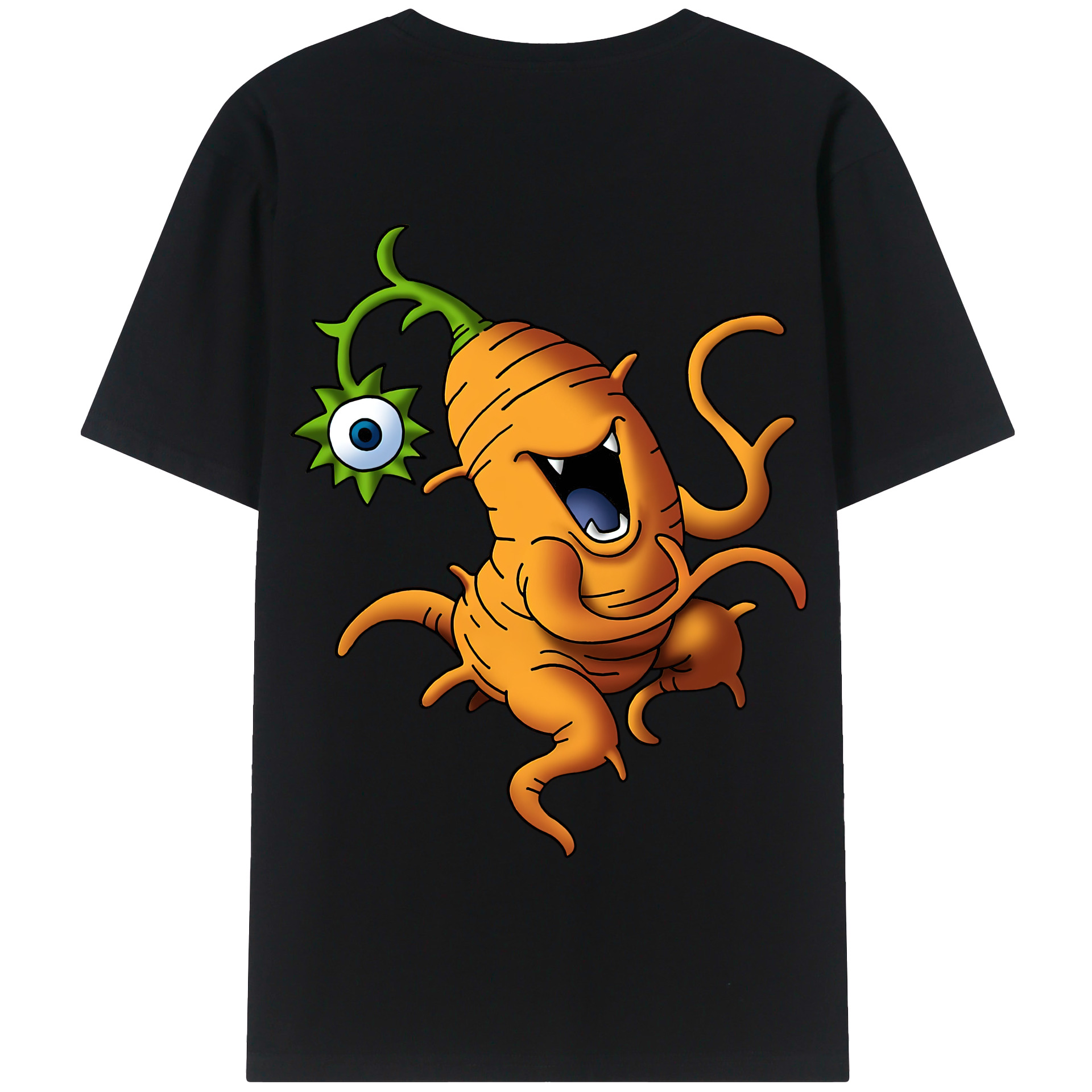 （画像用） ドラゴンクエスト Doragon Kuesuto Dragon Quest 綿100％半袖Tシャツ（背面プリント）