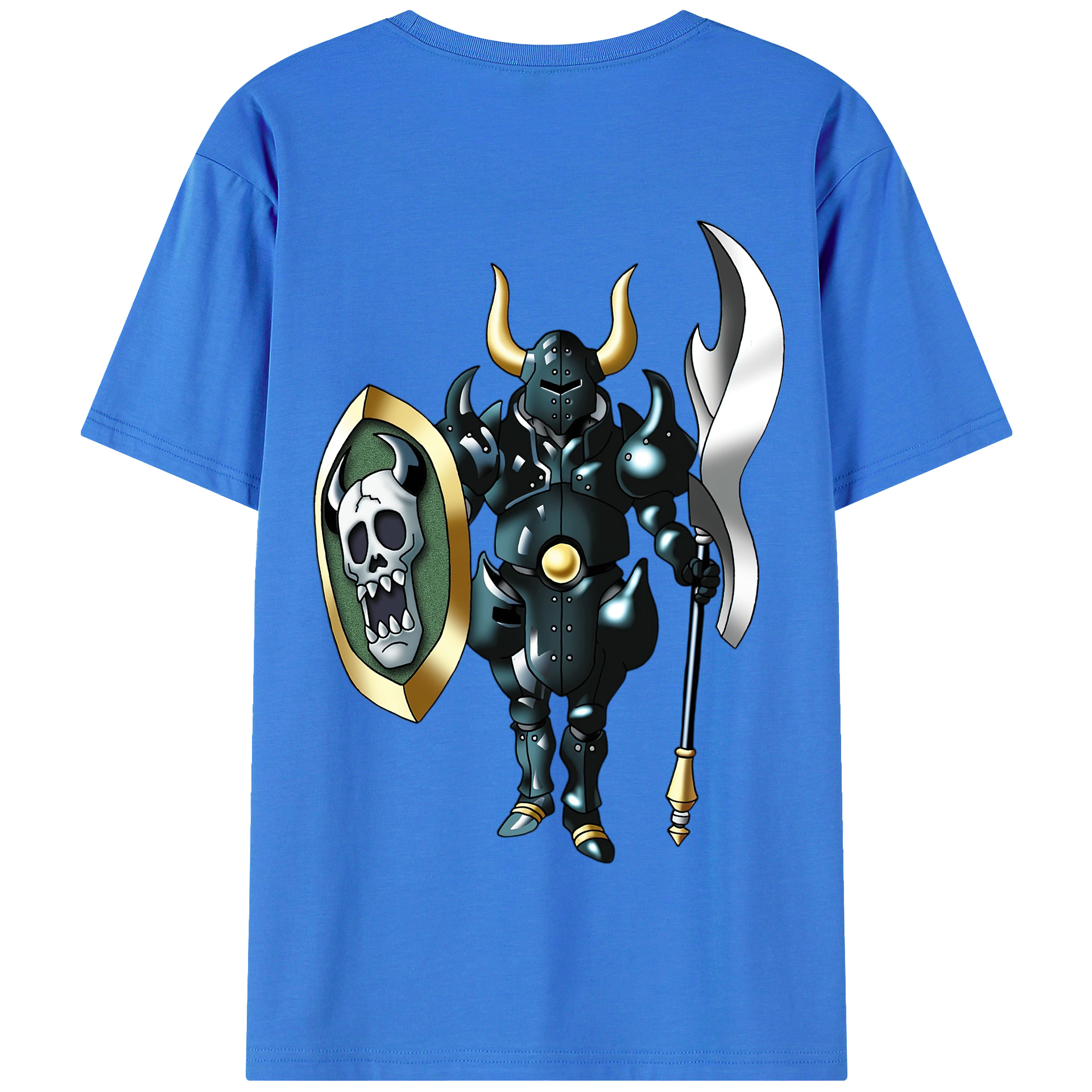 （画像用） ドラゴンクエスト Doragon Kuesuto Dragon Quest 綿100％半袖Tシャツ（背面プリント）