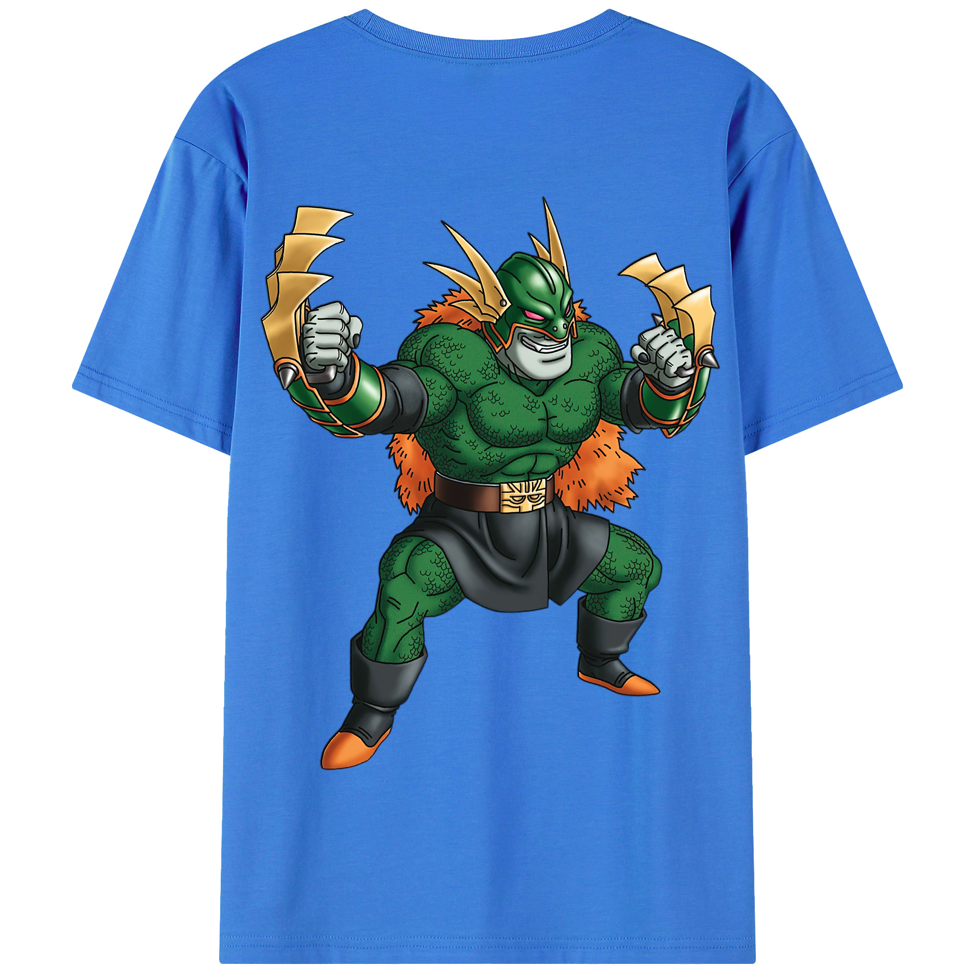 （画像用） ドラゴンクエスト Doragon Kuesuto Dragon Quest 綿100％半袖Tシャツ（背面プリント）
