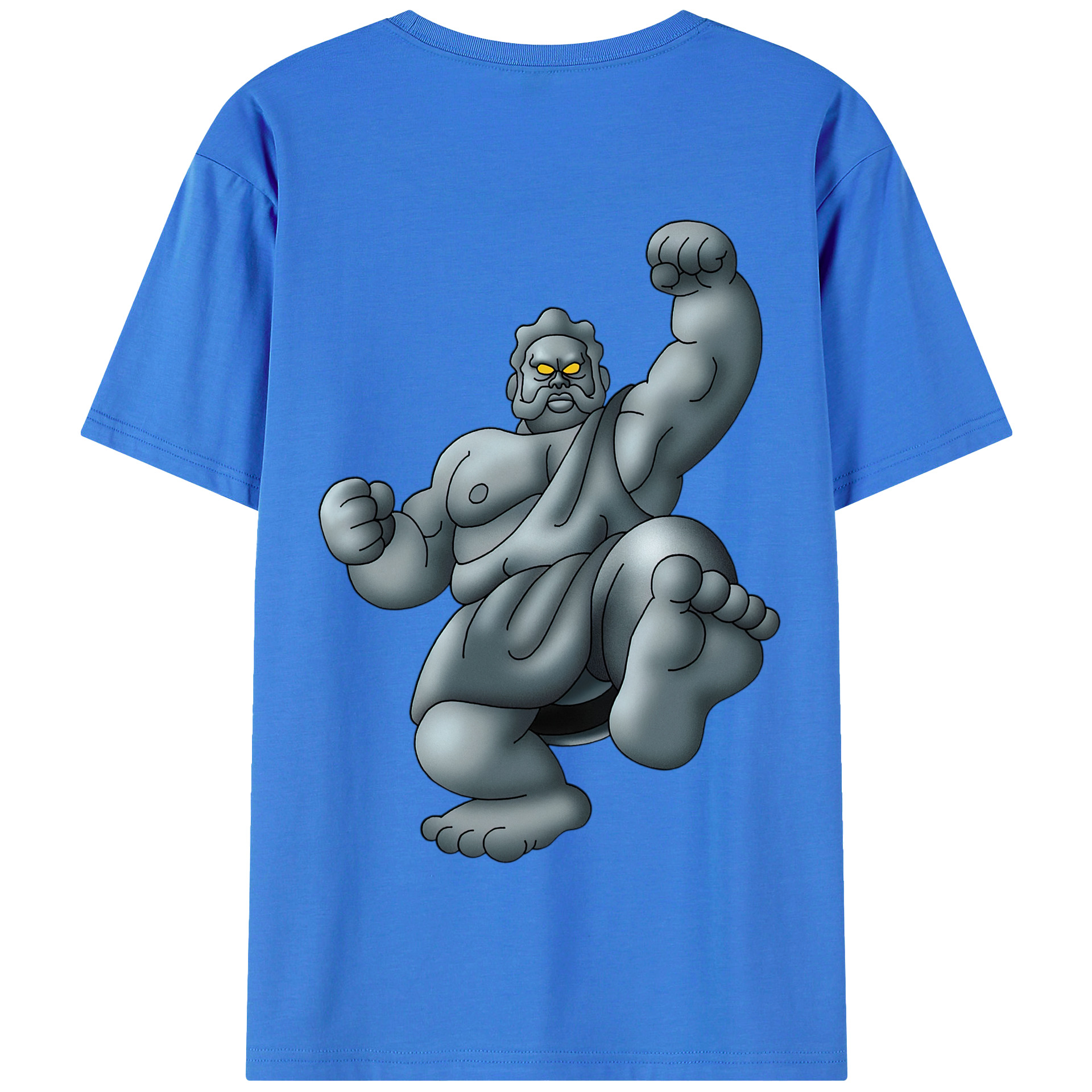 （画像用） ドラゴンクエスト Doragon Kuesuto Dragon Quest 綿100％半袖Tシャツ（背面プリント）