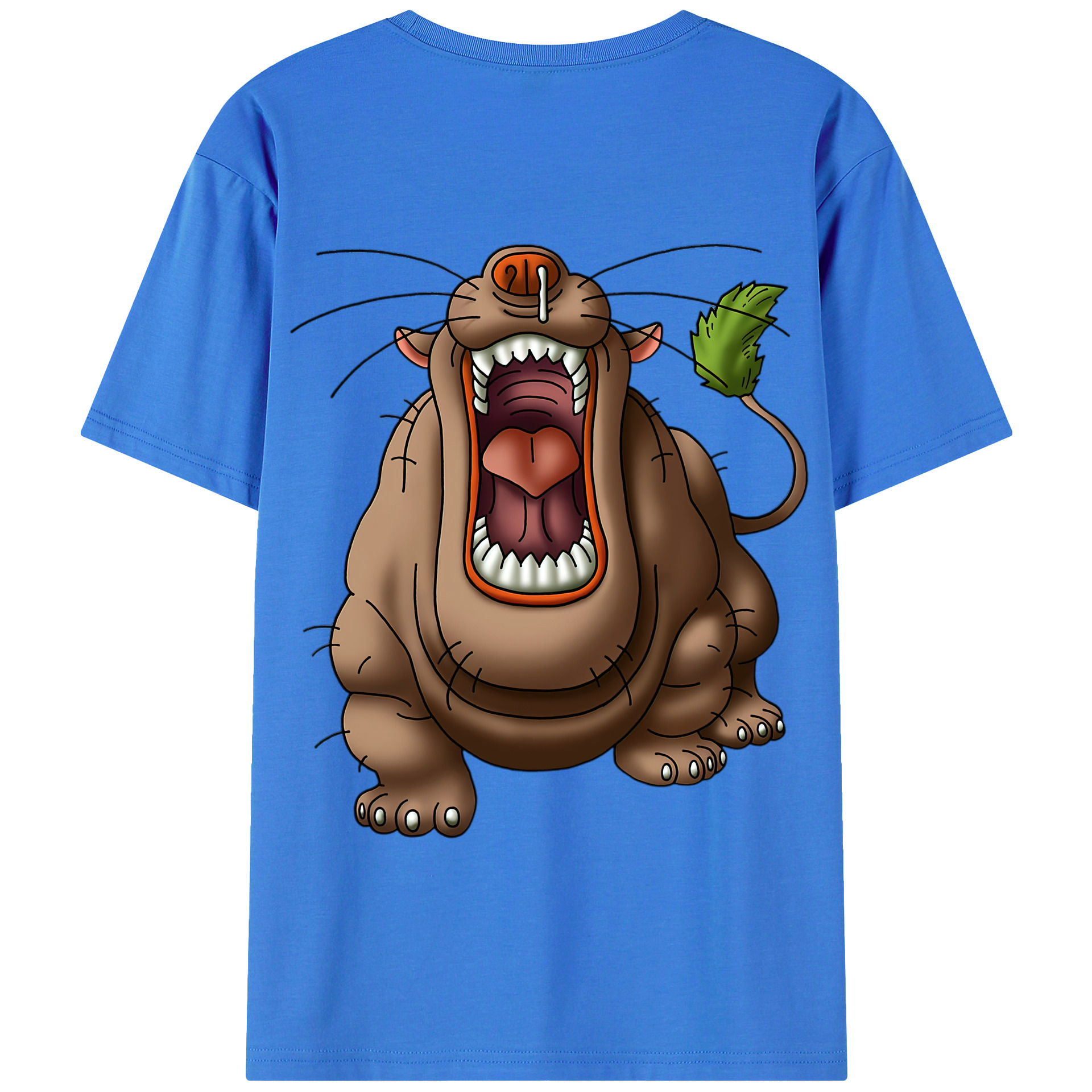 （画像用） ドラゴンクエスト Doragon Kuesuto Dragon Quest 綿100％半袖Tシャツ（背面プリント）