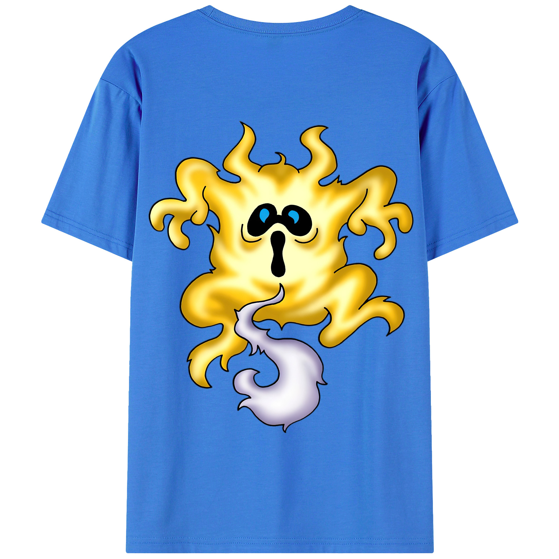 （画像用） ドラゴンクエスト Doragon Kuesuto Dragon Quest 綿100％半袖Tシャツ（背面プリント）