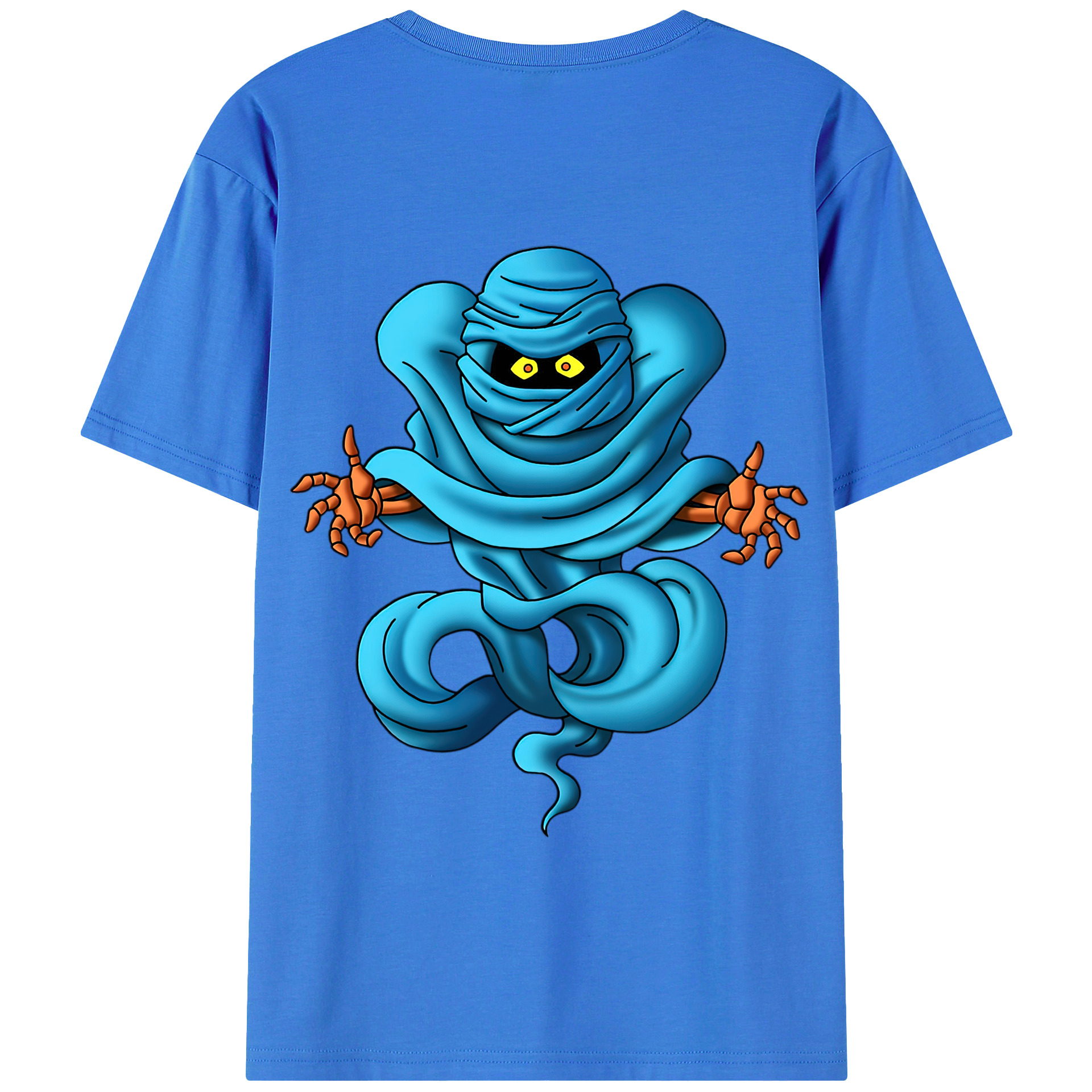 （画像用） ドラゴンクエスト Doragon Kuesuto Dragon Quest 綿100％半袖Tシャツ（背面プリント）