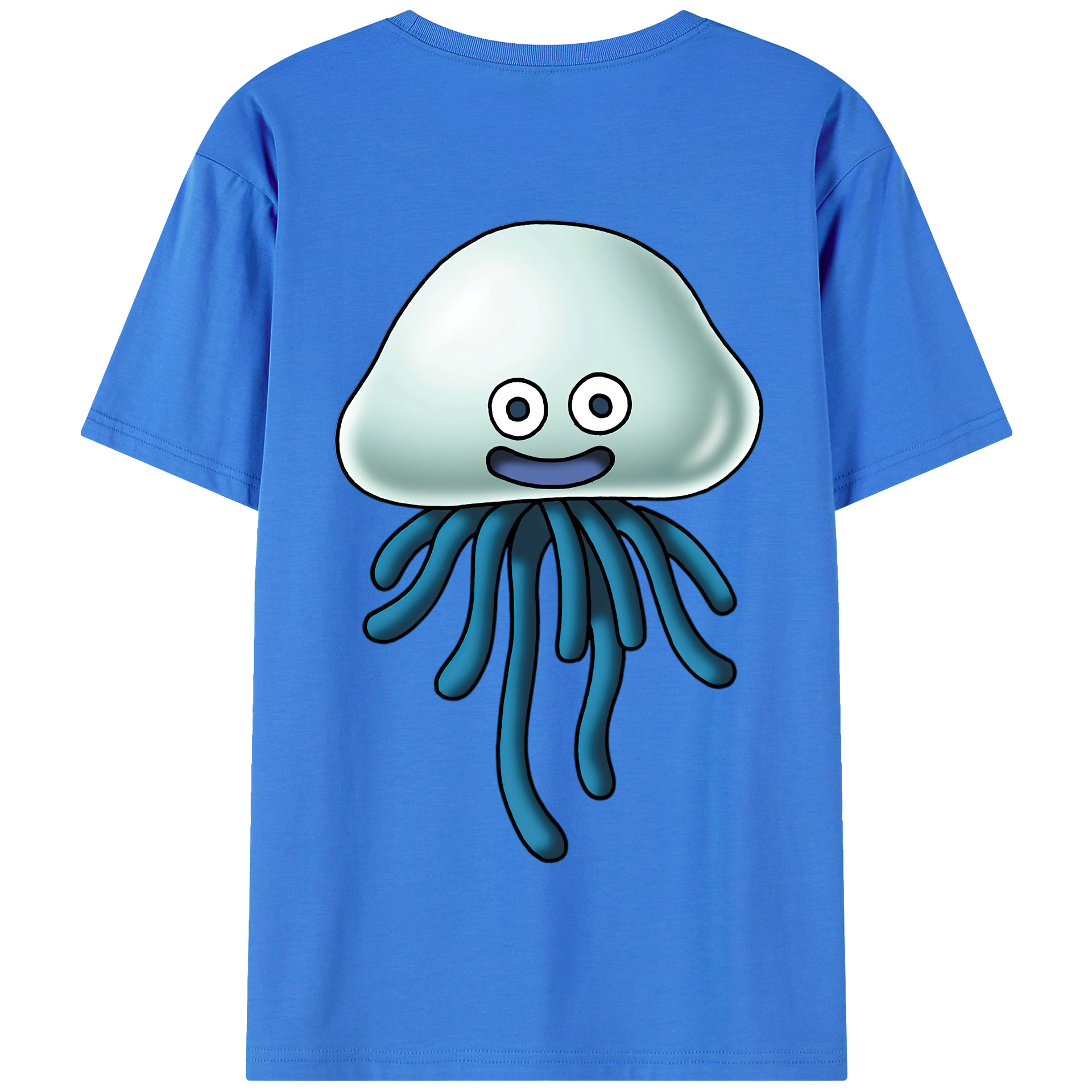 （画像用） ドラゴンクエスト Doragon Kuesuto Dragon Quest 綿100％半袖Tシャツ（背面プリント）