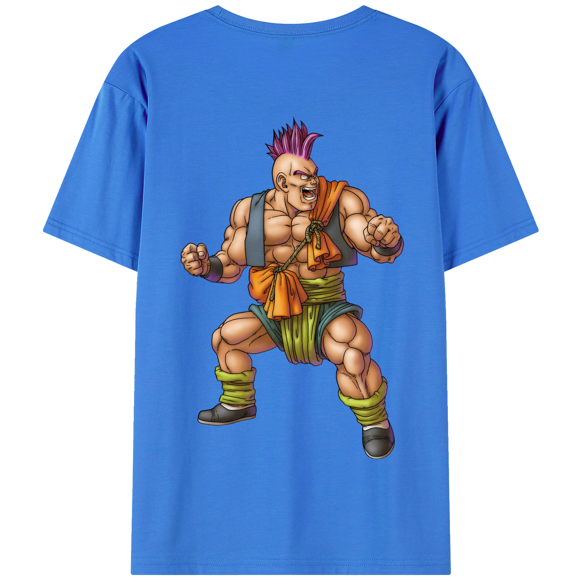 （画像用） ドラゴンクエスト Doragon Kuesuto Dragon Quest 綿100％半袖Tシャツ（背面プリント）