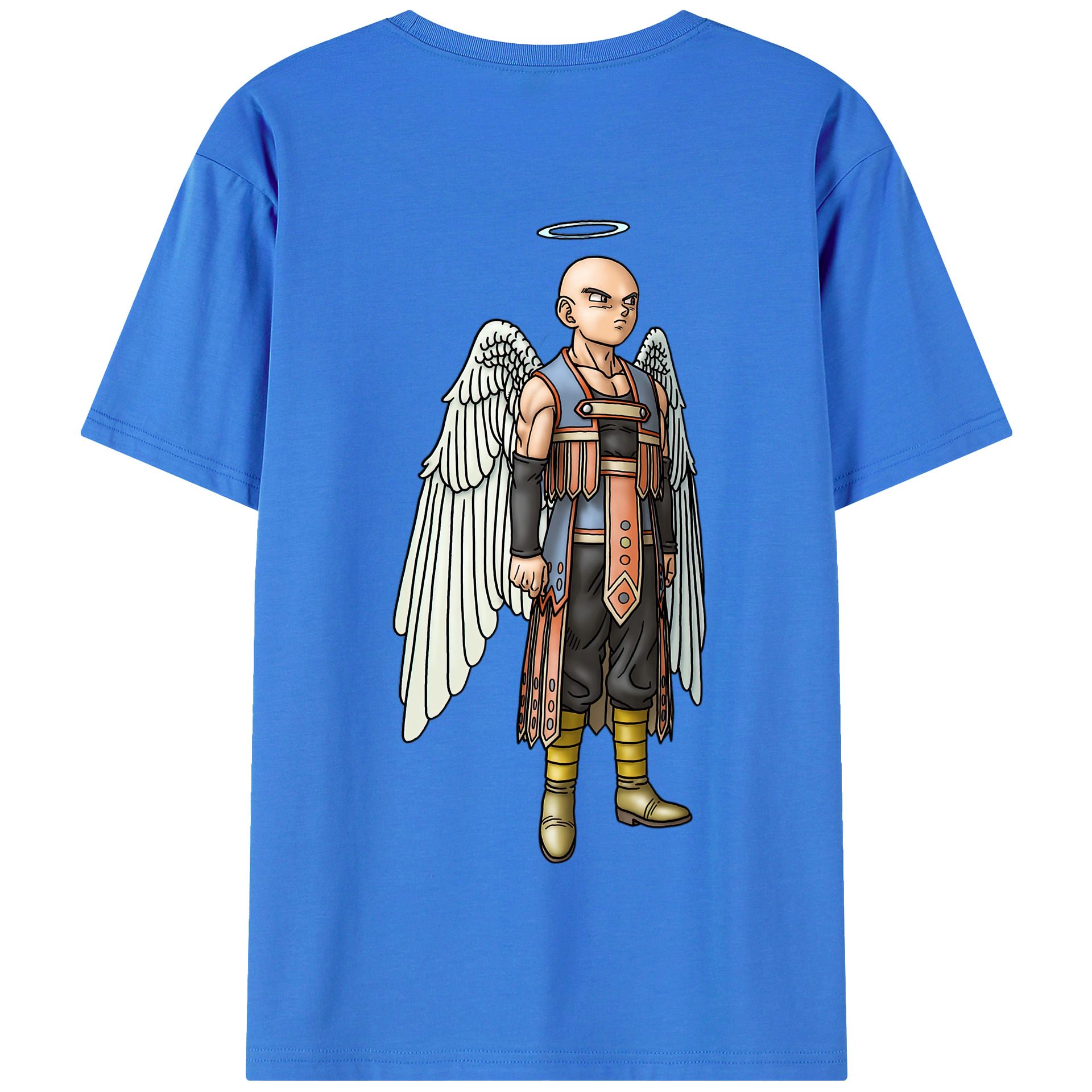 （画像用） ドラゴンクエスト Doragon Kuesuto Dragon Quest 綿100％半袖Tシャツ（背面プリント）