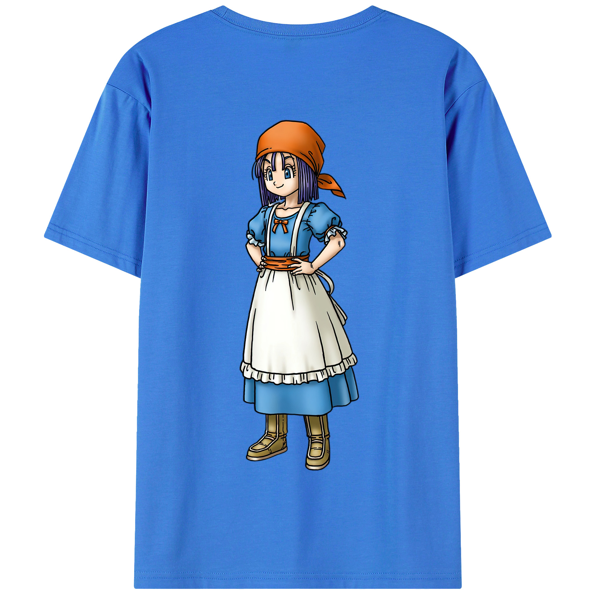 （画像用） ドラゴンクエスト Doragon Kuesuto Dragon Quest 綿100％半袖Tシャツ（背面プリント）