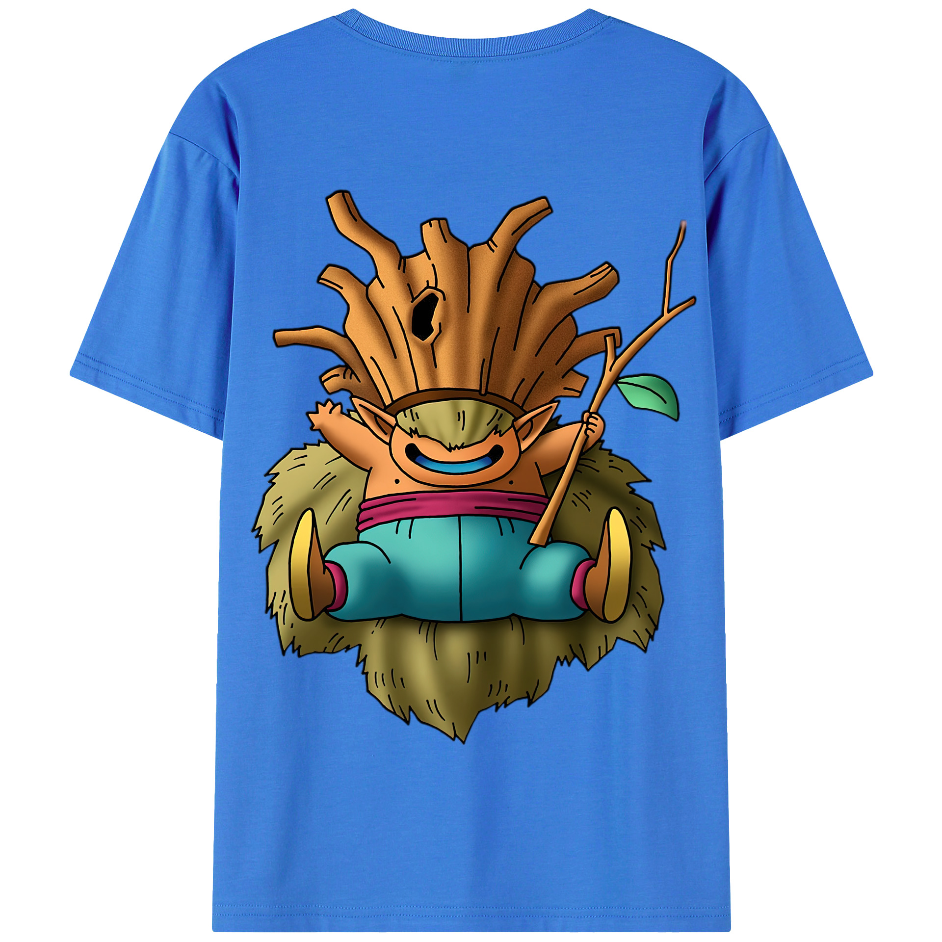 （画像用） ドラゴンクエスト Doragon Kuesuto Dragon Quest 綿100％半袖Tシャツ（背面プリント）
