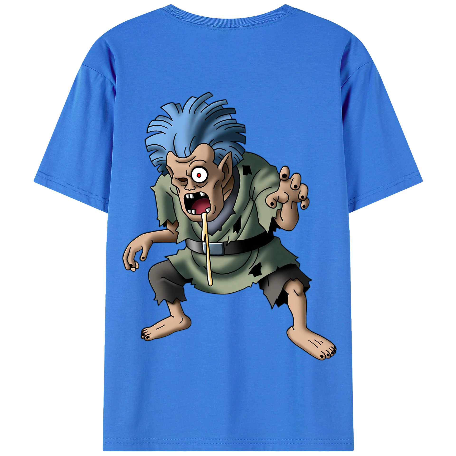 （画像用） ドラゴンクエスト Doragon Kuesuto Dragon Quest 綿100％半袖Tシャツ（背面プリント）