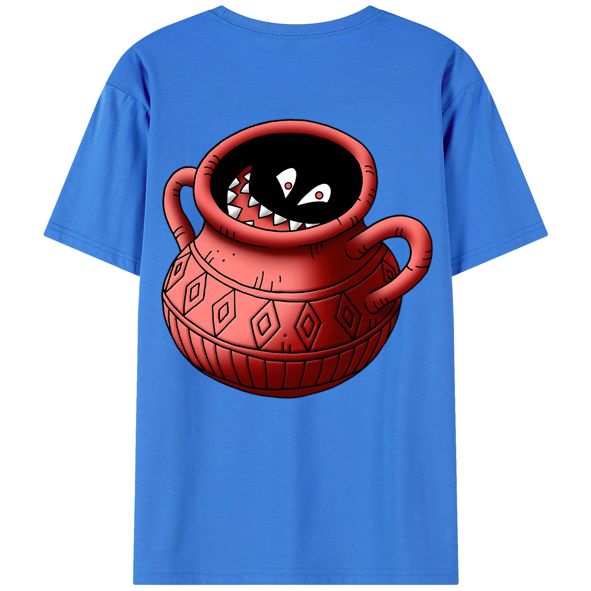 （画像用） ドラゴンクエスト Doragon Kuesuto Dragon Quest 綿100％半袖Tシャツ（背面プリント）