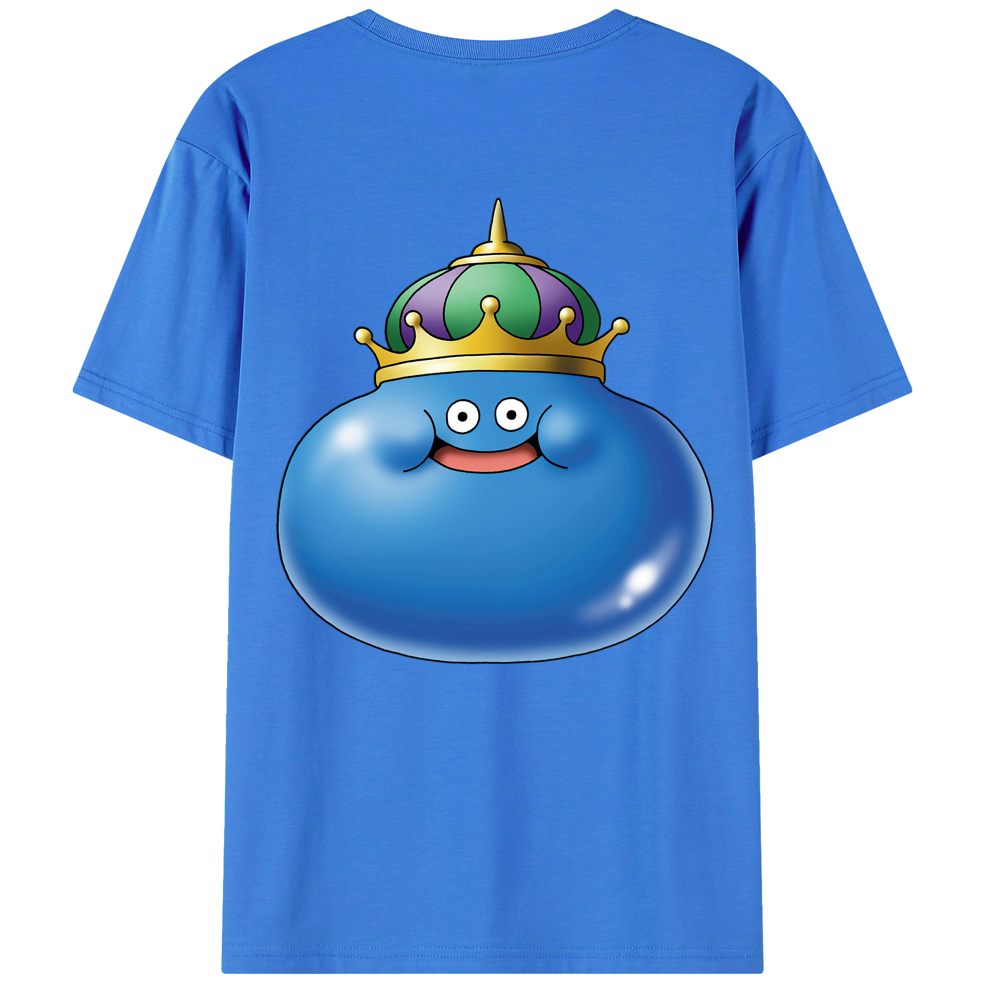 （画像用） ドラゴンクエスト Doragon Kuesuto Dragon Quest 綿100％半袖Tシャツ（背面プリント）