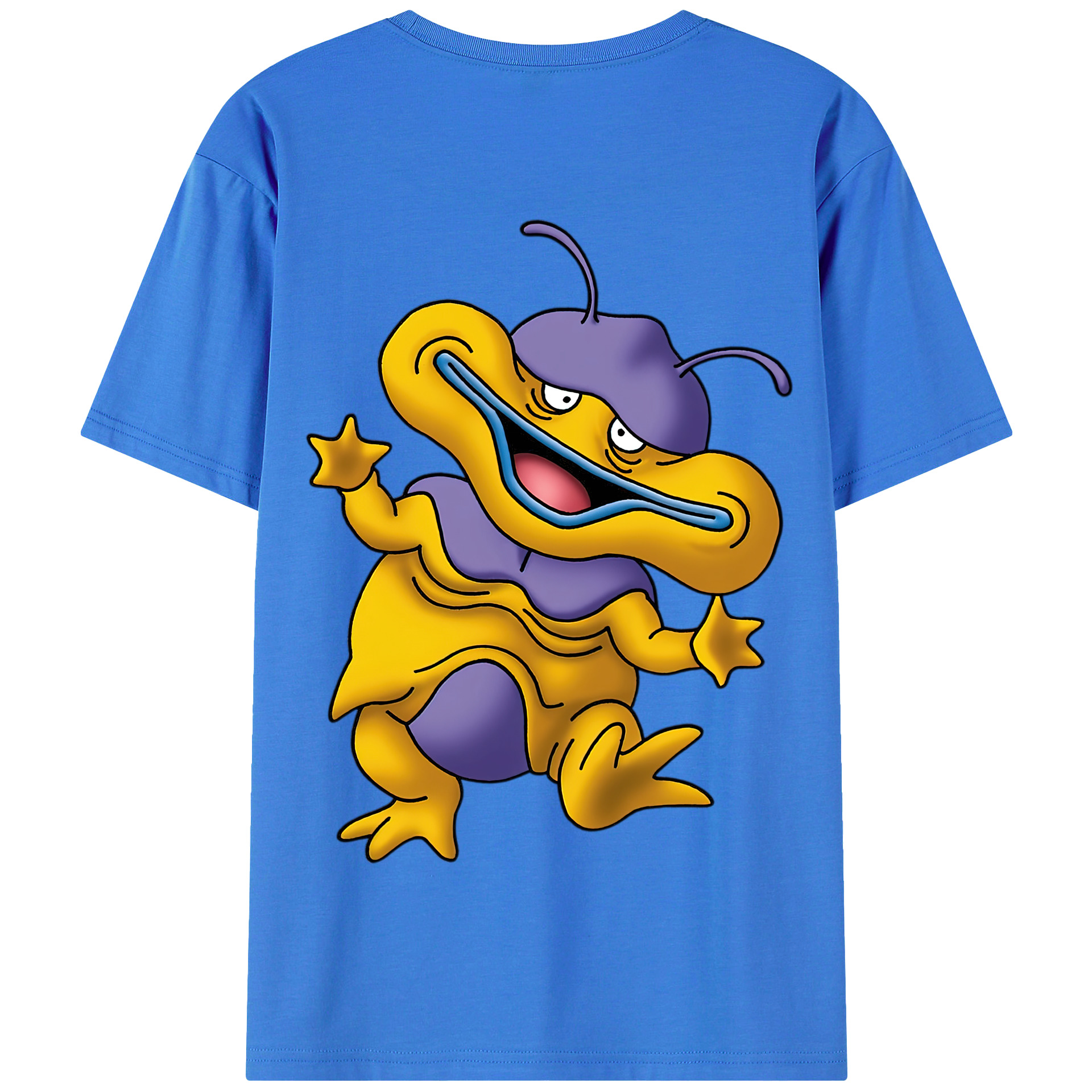 （画像用） ドラゴンクエスト Doragon Kuesuto Dragon Quest 綿100％半袖Tシャツ（背面プリント）