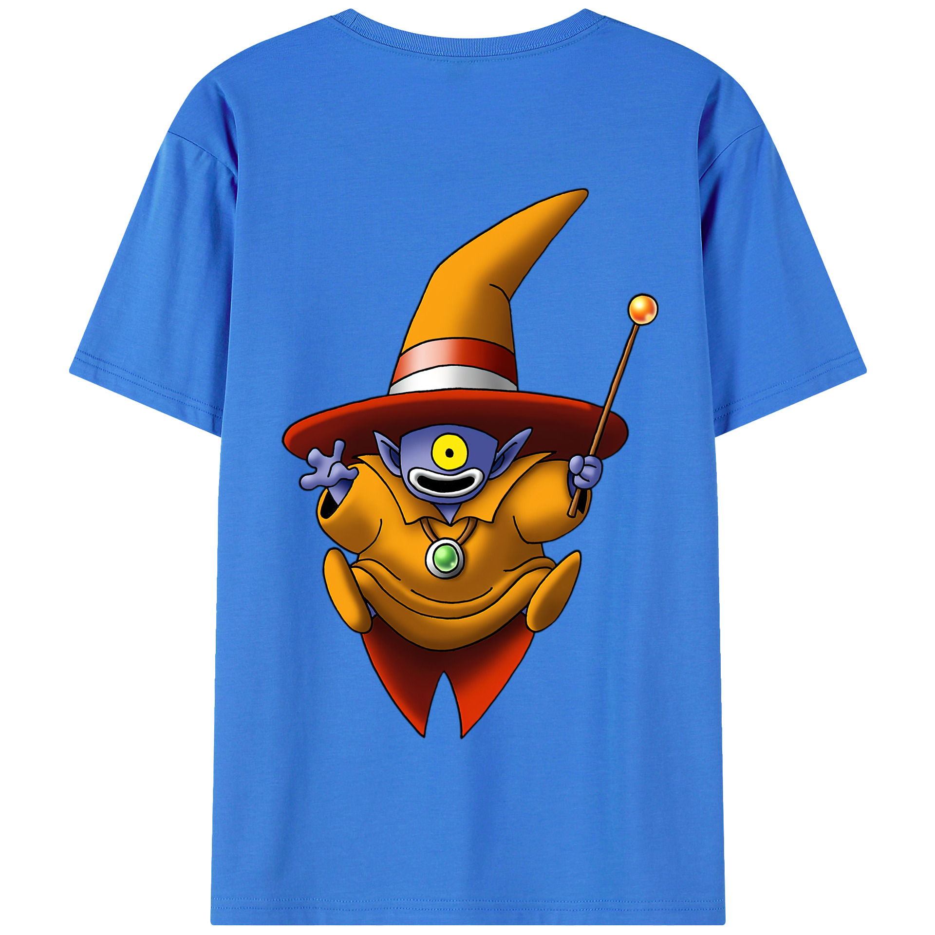 （画像用） ドラゴンクエスト Doragon Kuesuto Dragon Quest 綿100％半袖Tシャツ（背面プリント）