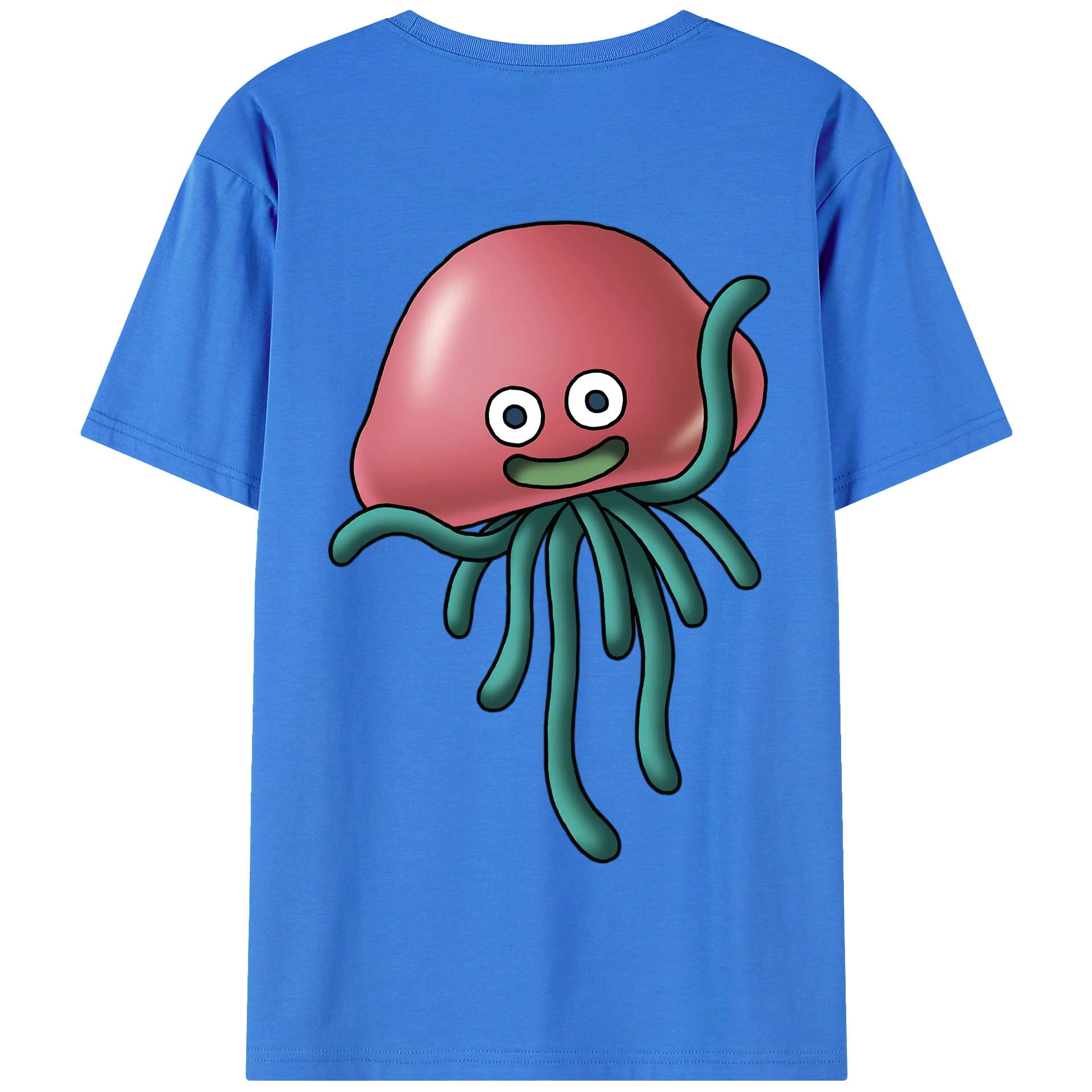 （画像用） ドラゴンクエスト Doragon Kuesuto Dragon Quest 綿100％半袖Tシャツ（背面プリント）
