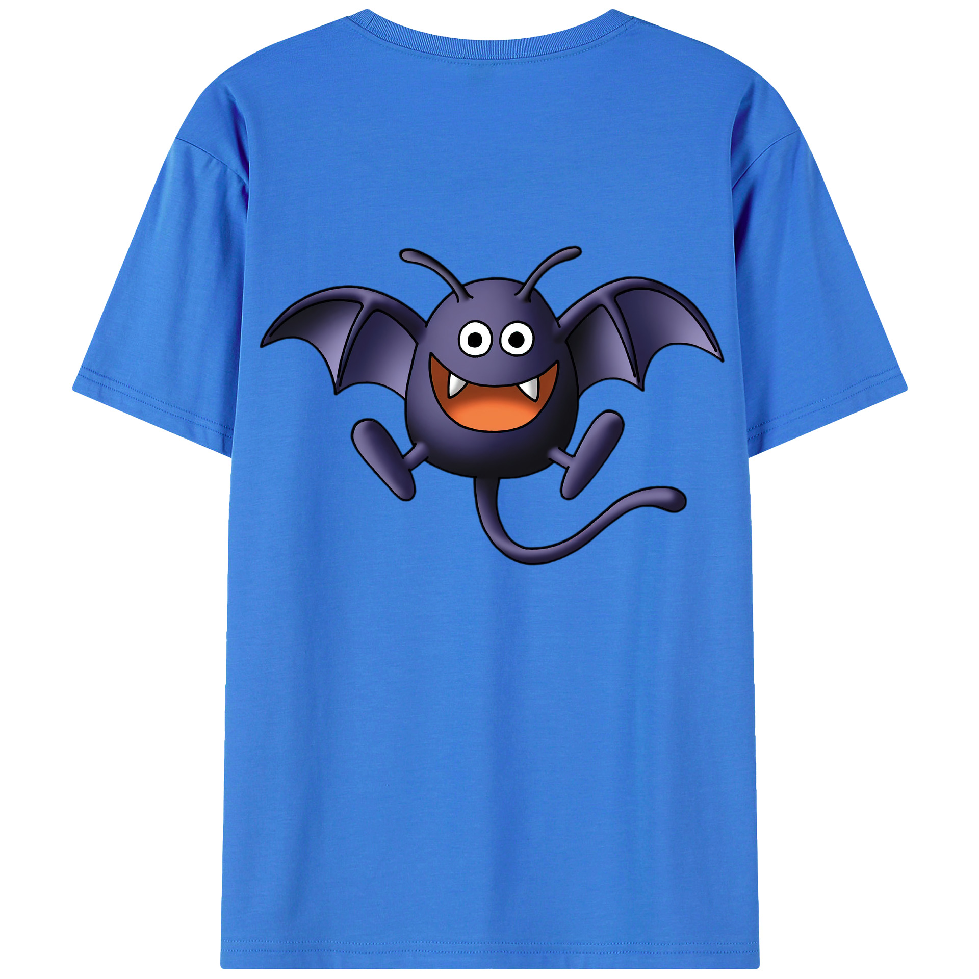 （画像用） ドラゴンクエスト Doragon Kuesuto Dragon Quest 綿100％半袖Tシャツ（背面プリント）