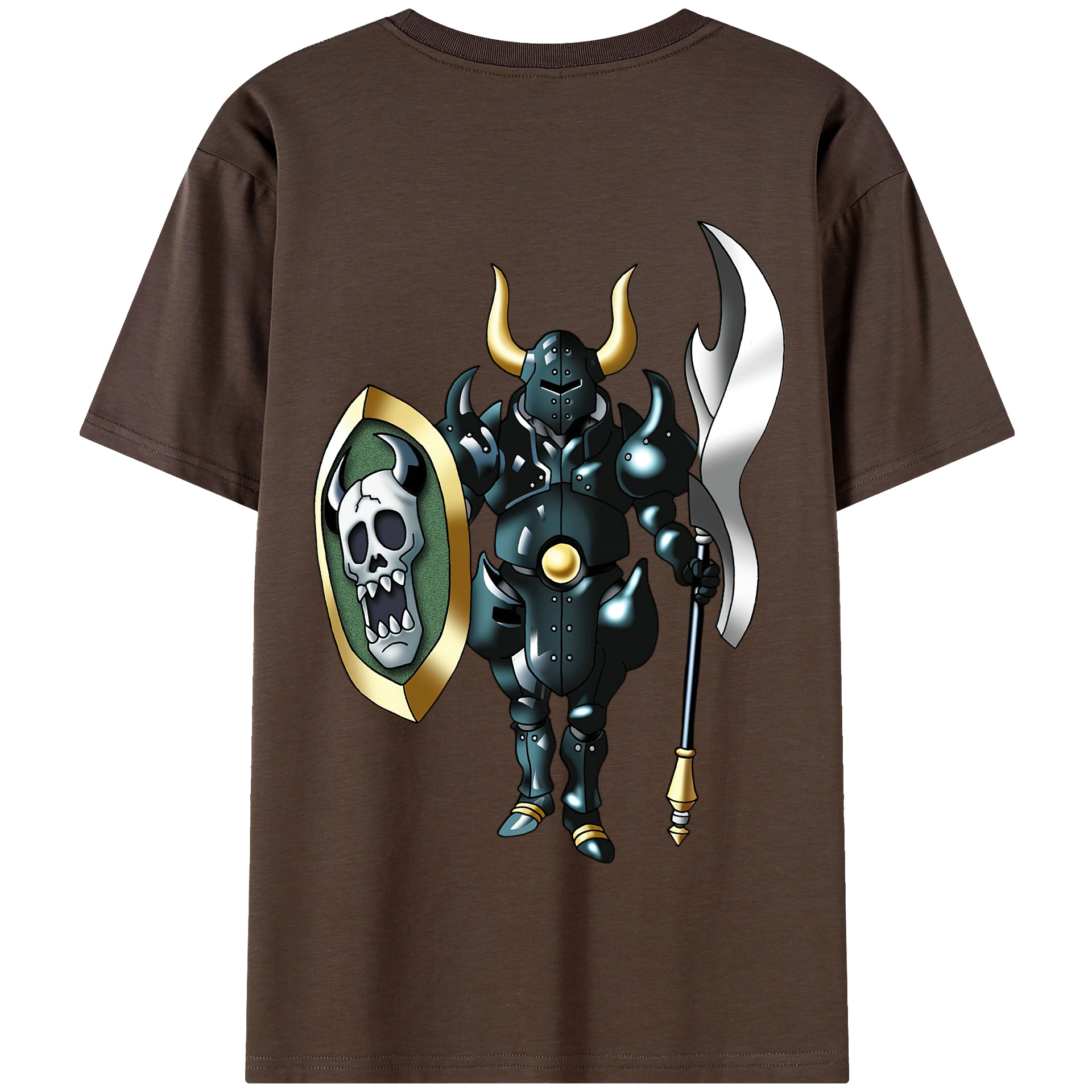 （画像用） ドラゴンクエスト Doragon Kuesuto Dragon Quest 綿100％半袖Tシャツ（背面プリント）