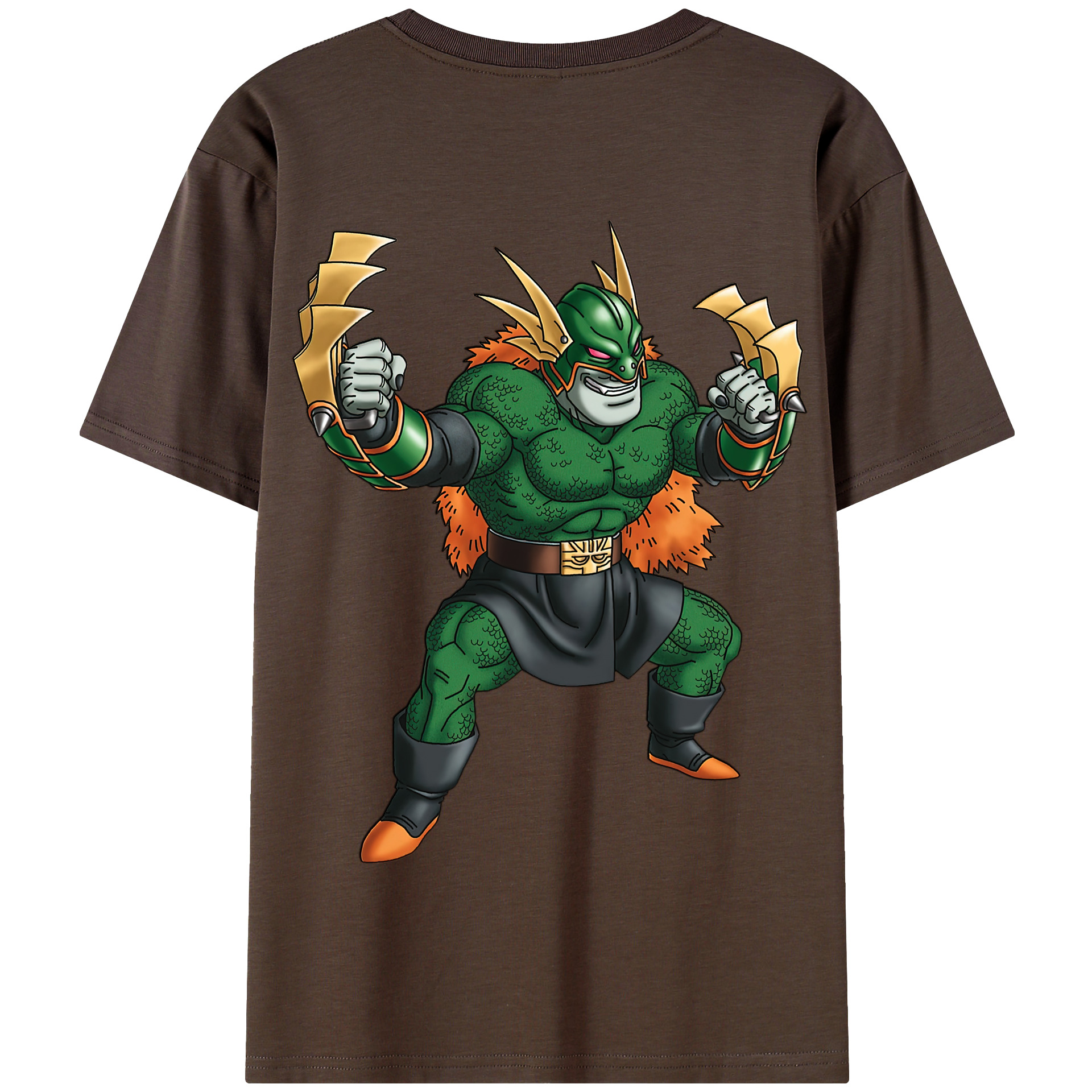 （画像用） ドラゴンクエスト Doragon Kuesuto Dragon Quest 綿100％半袖Tシャツ（背面プリント）