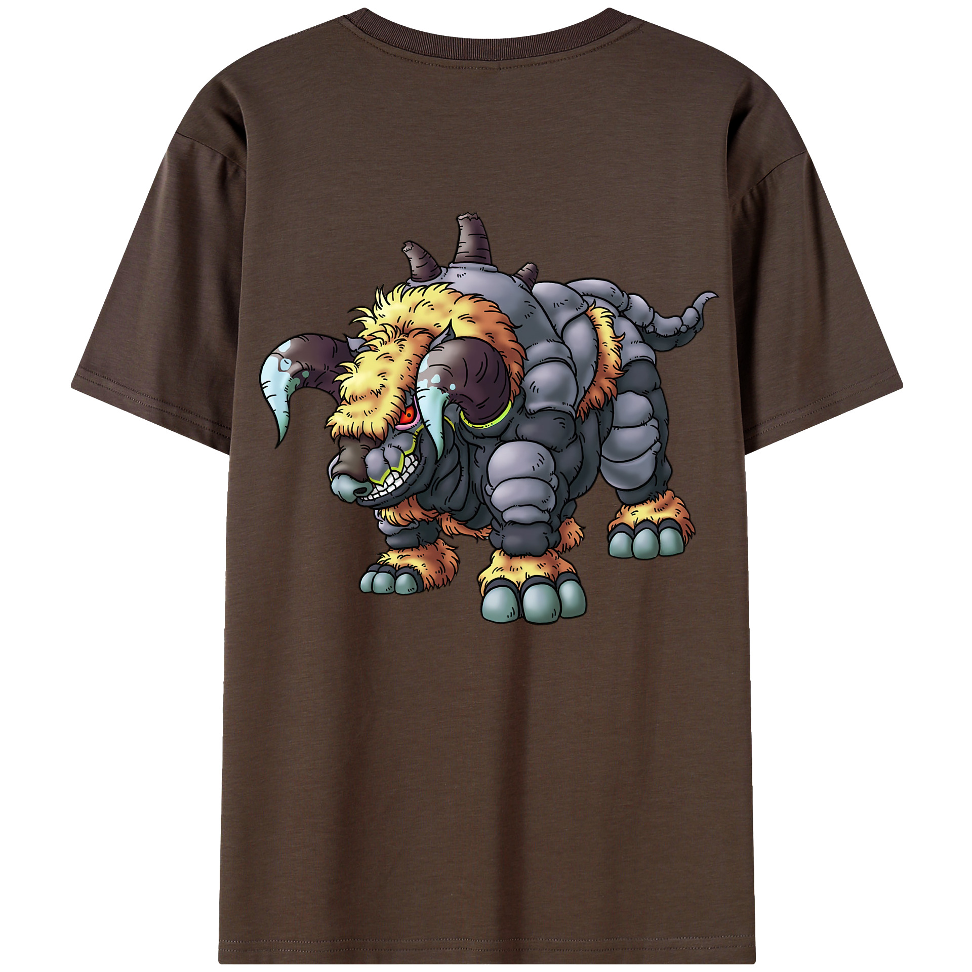 （画像用） ドラゴンクエスト Doragon Kuesuto Dragon Quest 綿100％半袖Tシャツ（背面プリント）