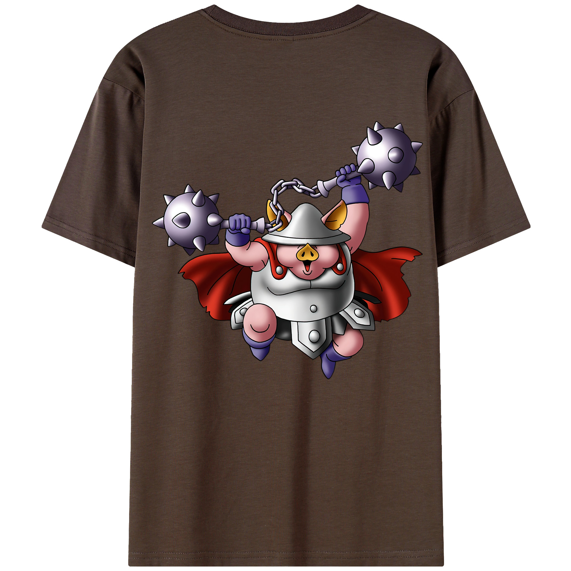 （画像用） ドラゴンクエスト Doragon Kuesuto Dragon Quest 綿100％半袖Tシャツ（背面プリント）