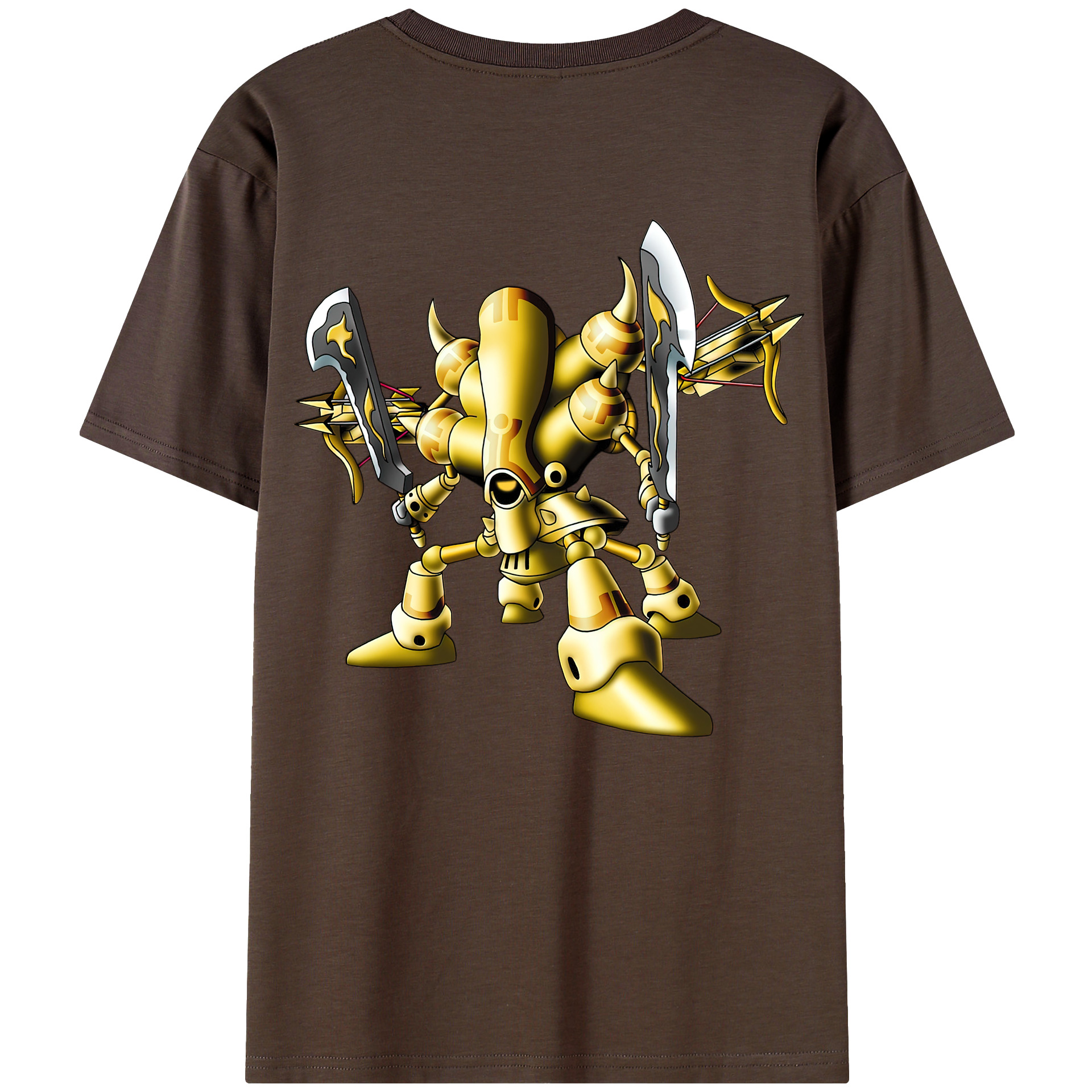 （画像用） ドラゴンクエスト Doragon Kuesuto Dragon Quest 綿100％半袖Tシャツ（背面プリント）