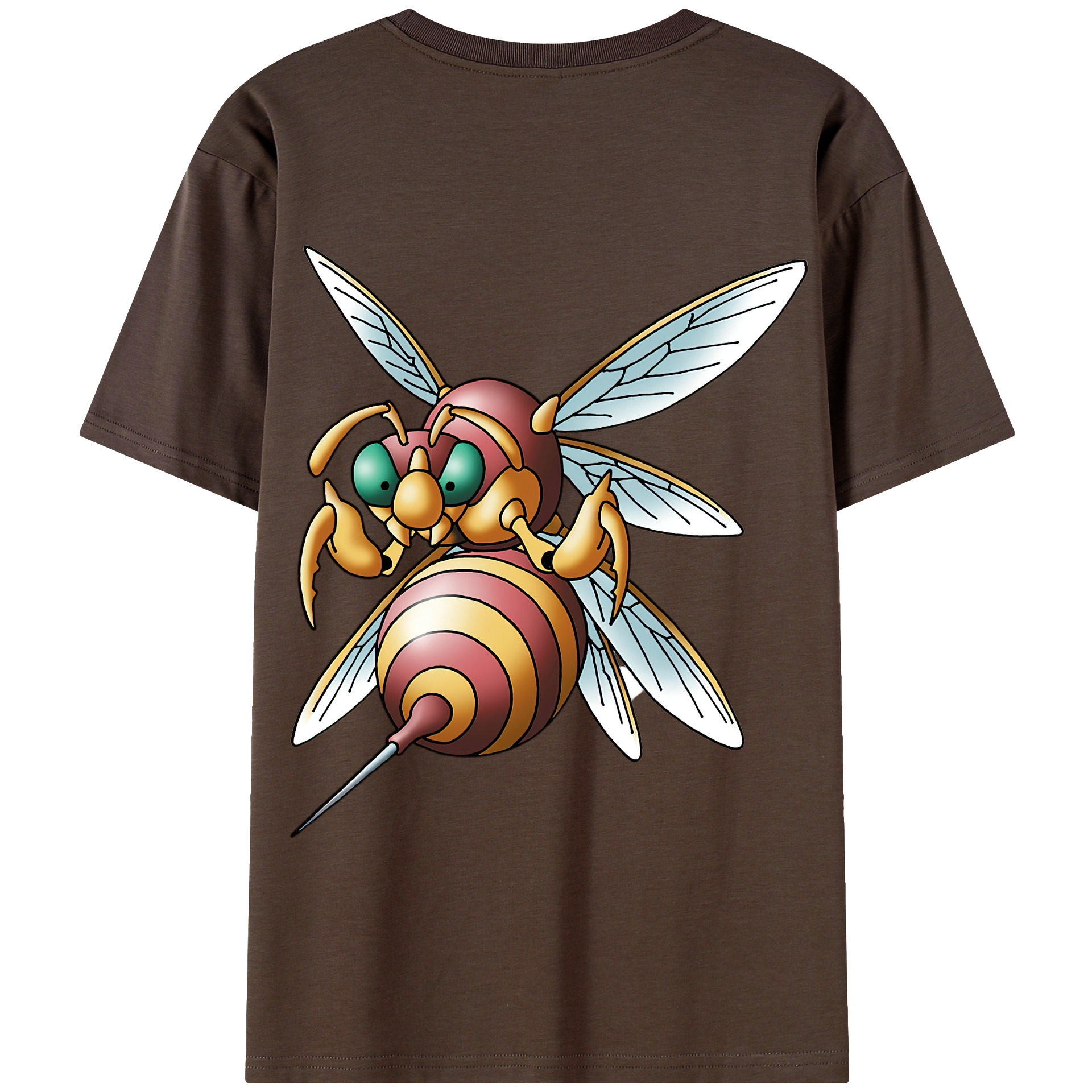 （画像用） ドラゴンクエスト Doragon Kuesuto Dragon Quest 綿100％半袖Tシャツ（背面プリント）