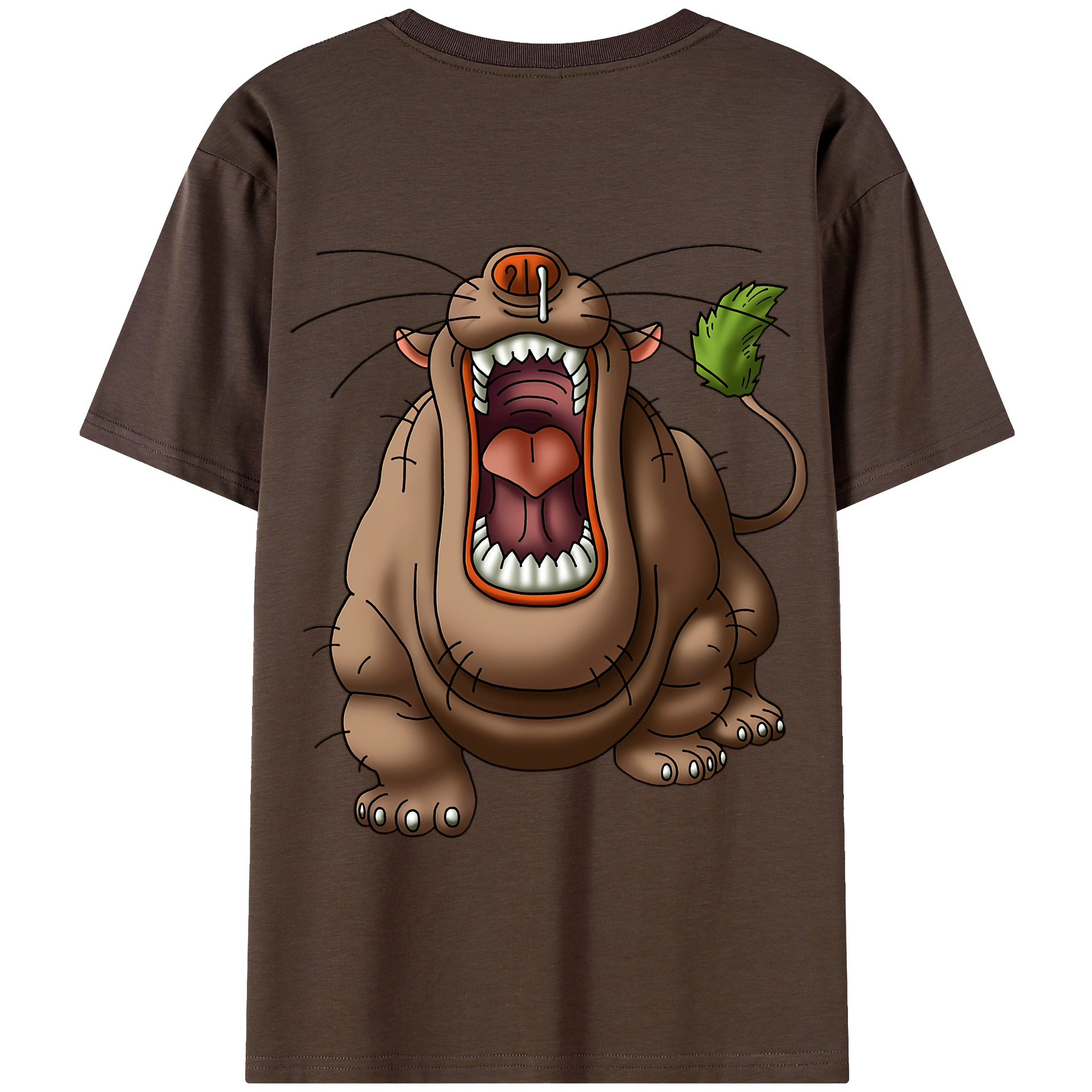 （画像用） ドラゴンクエスト Doragon Kuesuto Dragon Quest 綿100％半袖Tシャツ（背面プリント）
