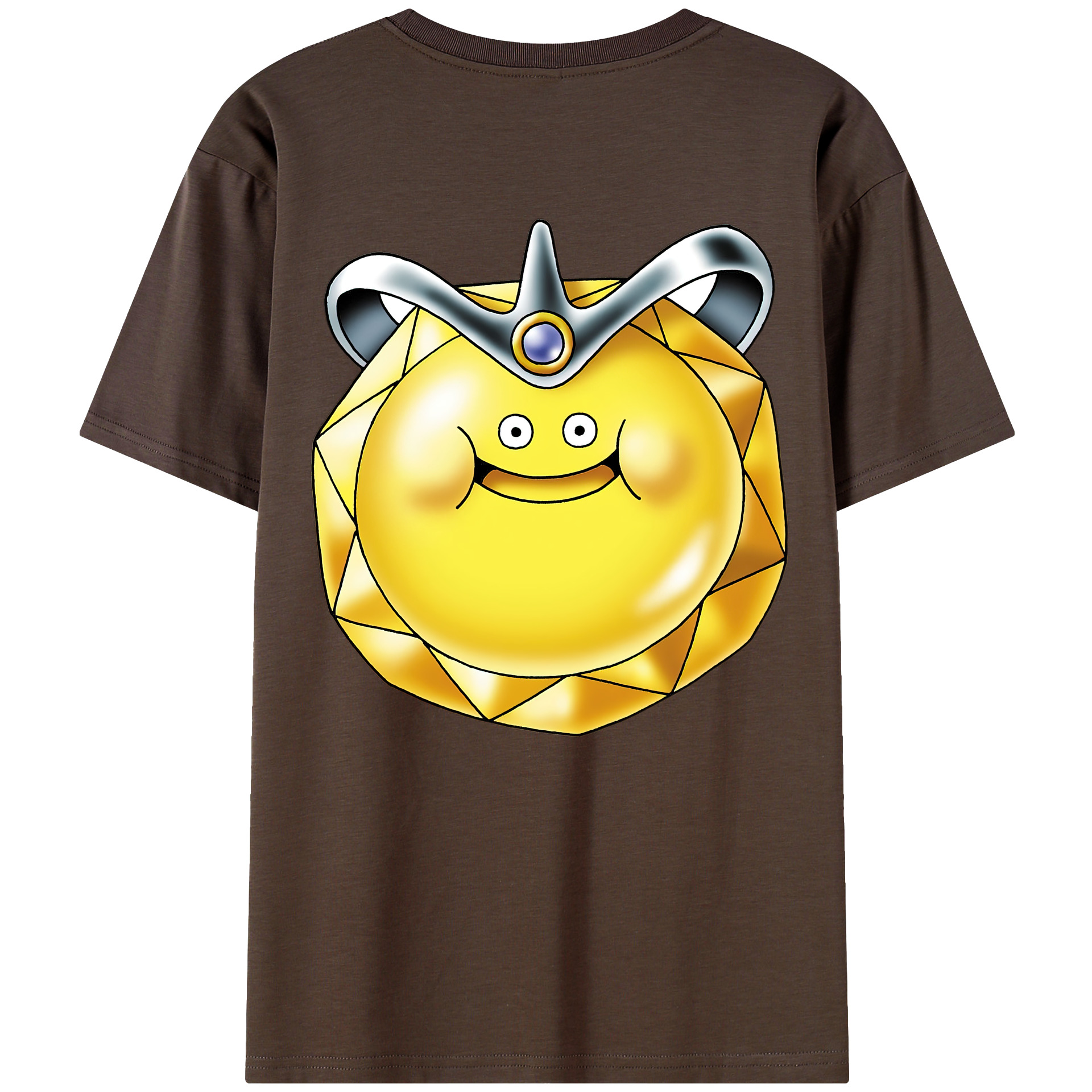 （画像用） ドラゴンクエスト Doragon Kuesuto Dragon Quest 綿100％半袖Tシャツ（背面プリント）